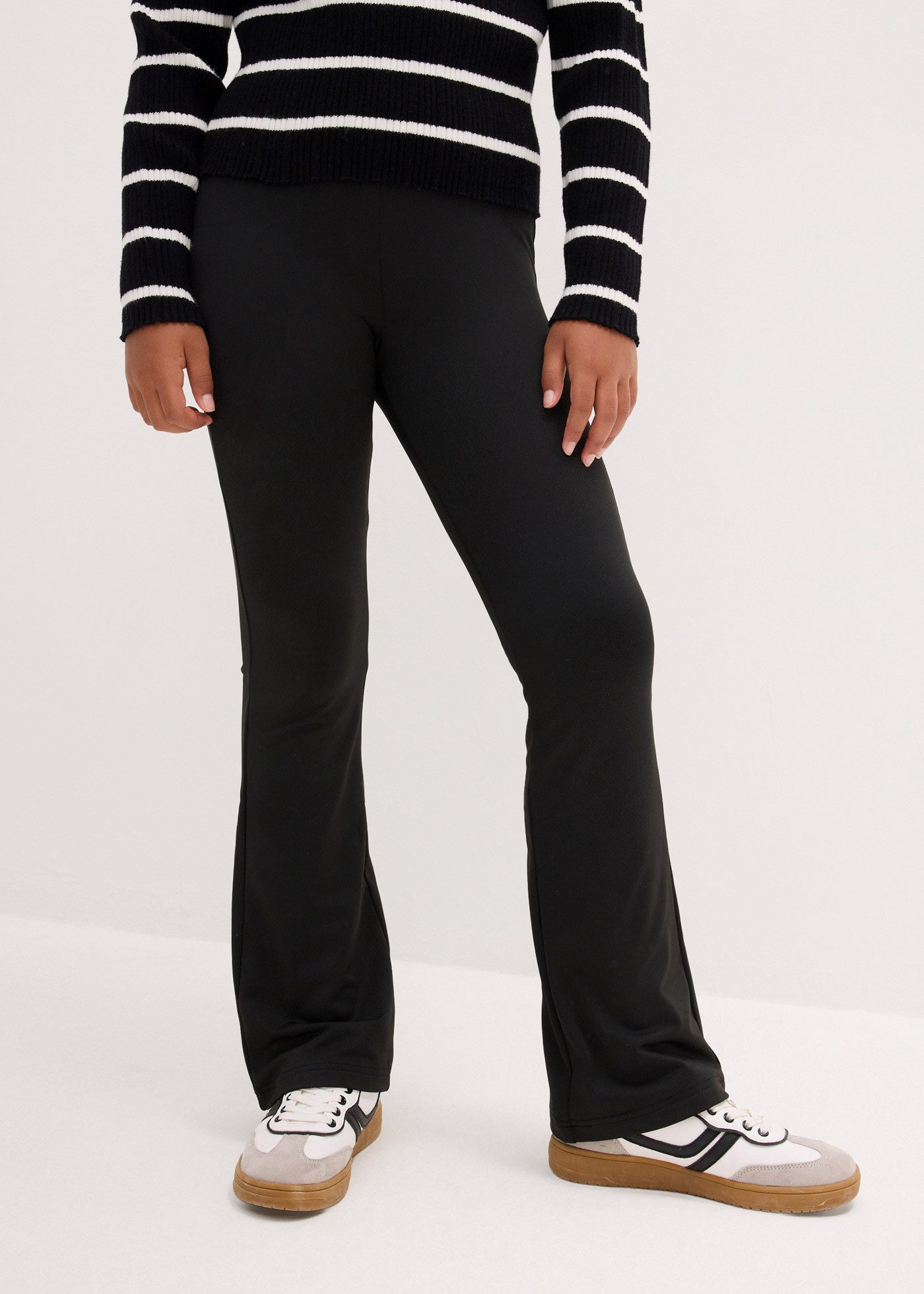 bonprix Jerseyhose mit angerauter Innenseite, mit Gummizug, ausgestellte Passform
