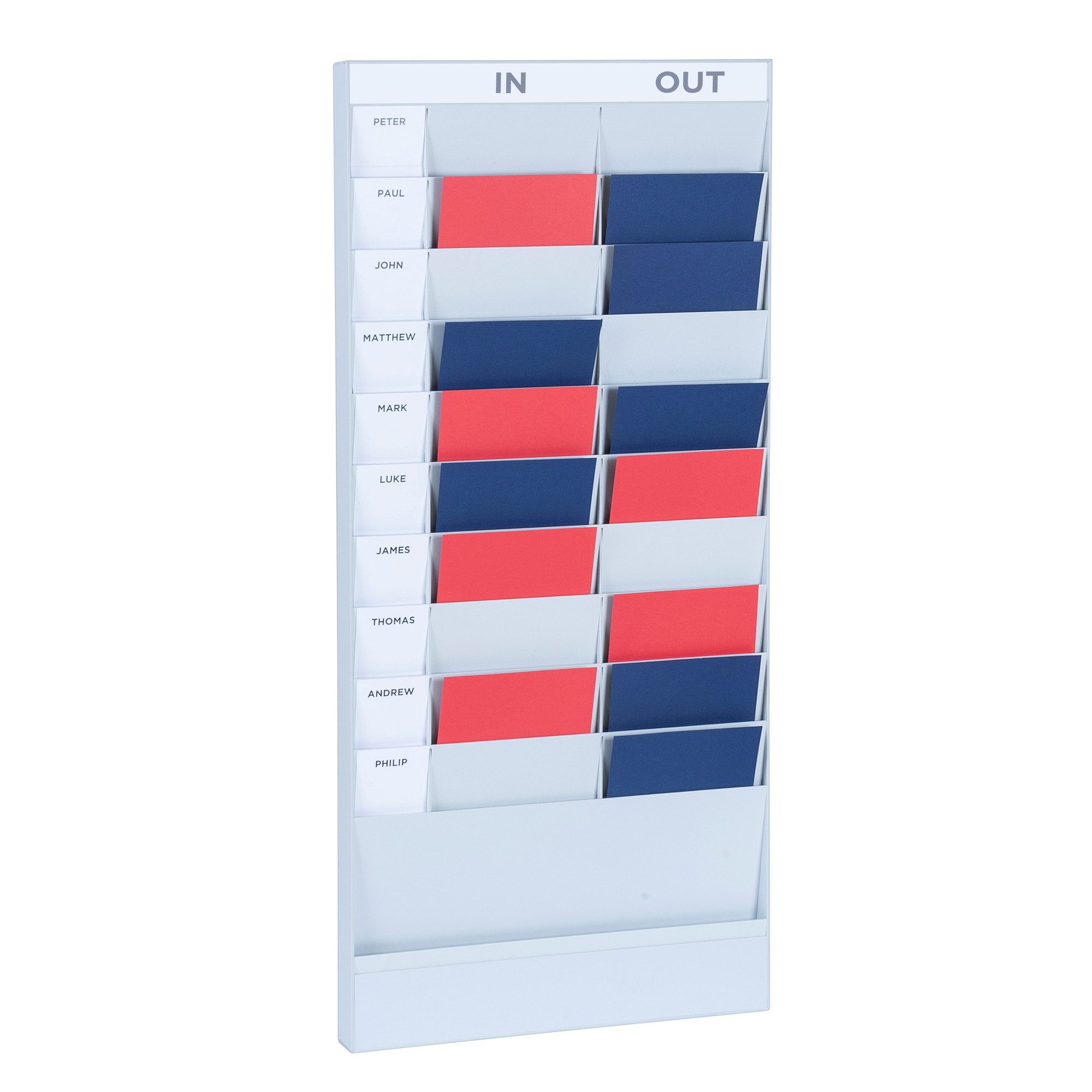 PAPERFLOW Wandtafel Planer PD20A4.02 20 Fächer A4 Grundelement