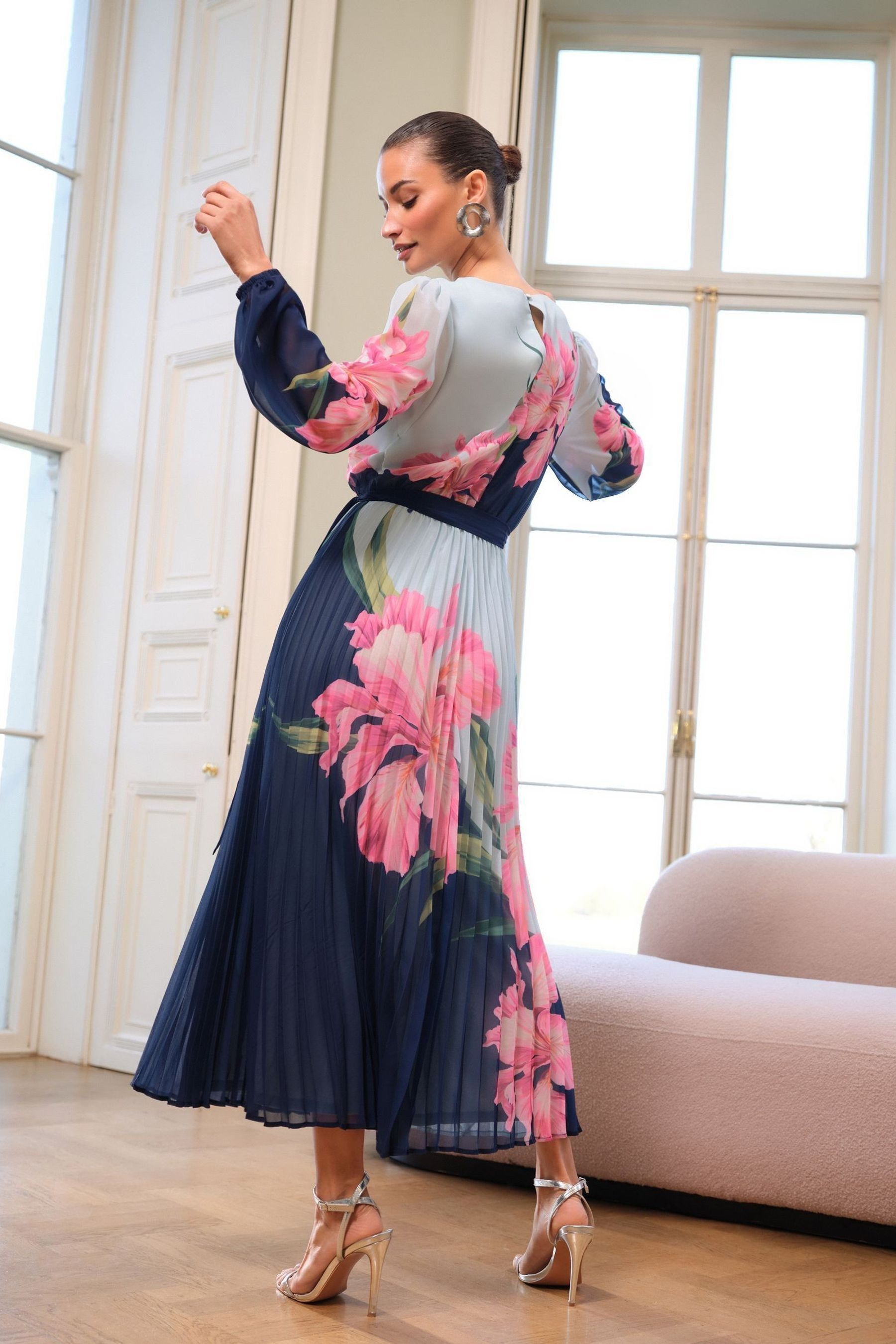 Love & Roses Midikleid Love & Roses Bedrucktes Midikleid, Regular (1-tlg) günstig online kaufen