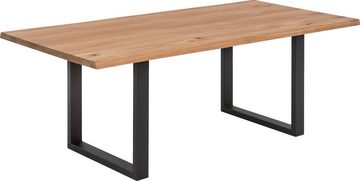 SIT Esstisch Tops&Tables, mit Tischplatte aus Wildeiche, mit Baumkante we gewachsen, Vintage