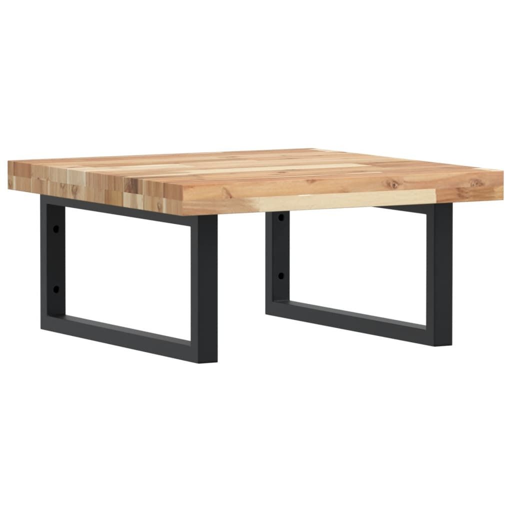vidaXL Badezimmerspiegelschrank Waschbeckenregal Wandmontage Stahl und nholz (1-St)