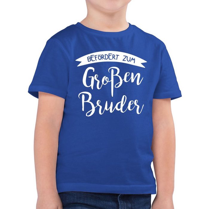Shirtracer T-Shirt Befördert zum großen Bruder - Geschwister Bruder und Schwester - Jungen Kinder T-Shirt geburtstagsgeschenk für 13 jährige - t shirt bester bruder