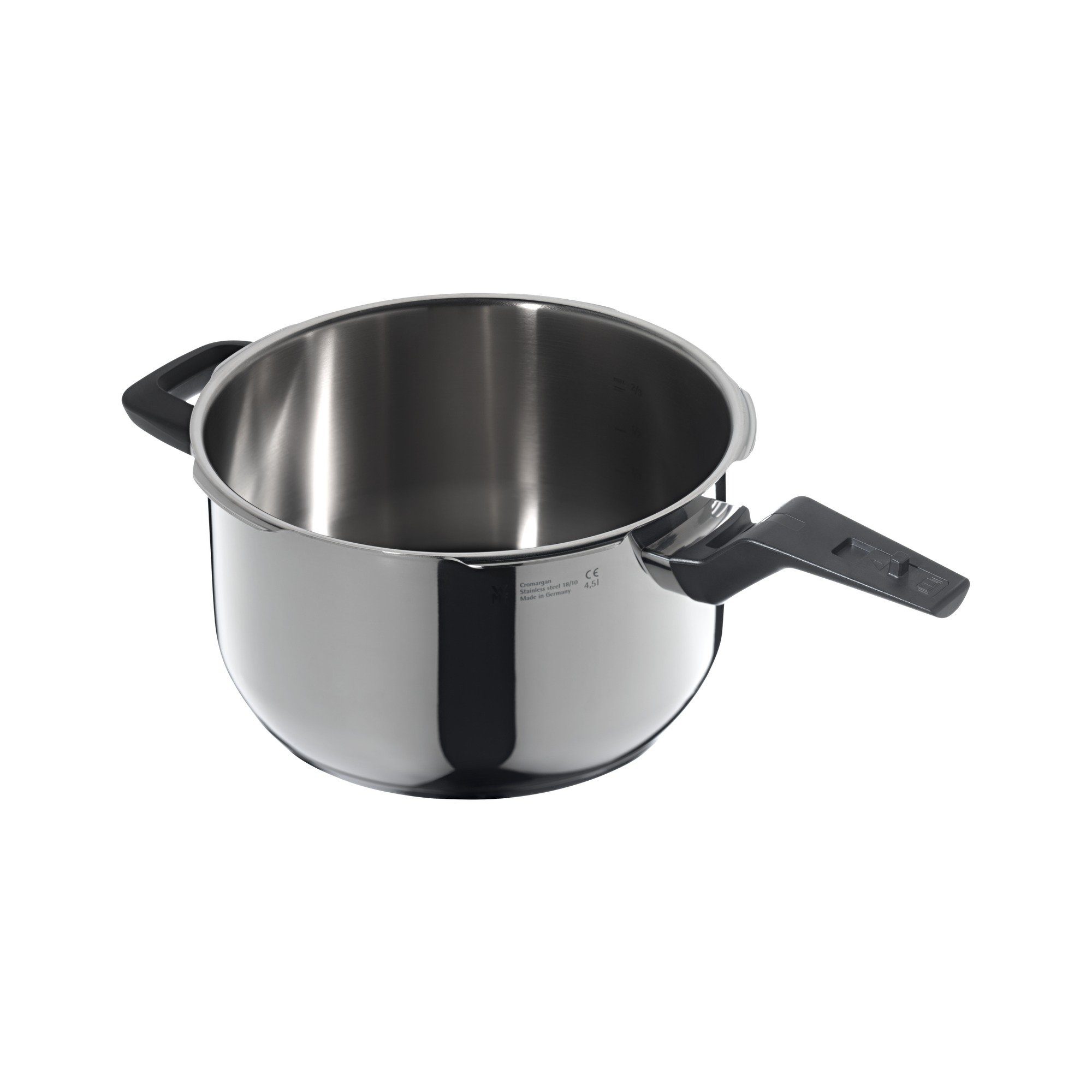 WMF Schnellkochtopf Perfect Premium One Pot Schnellkochtopf, 22 cm, 4,5 Liter, Cromargan® Edelstahl rostfrei 18/10 (1-tlg., Dampf-/ Druckkochtopf ohne Einsatz mit Deckel und Dichtungsring), One Pot