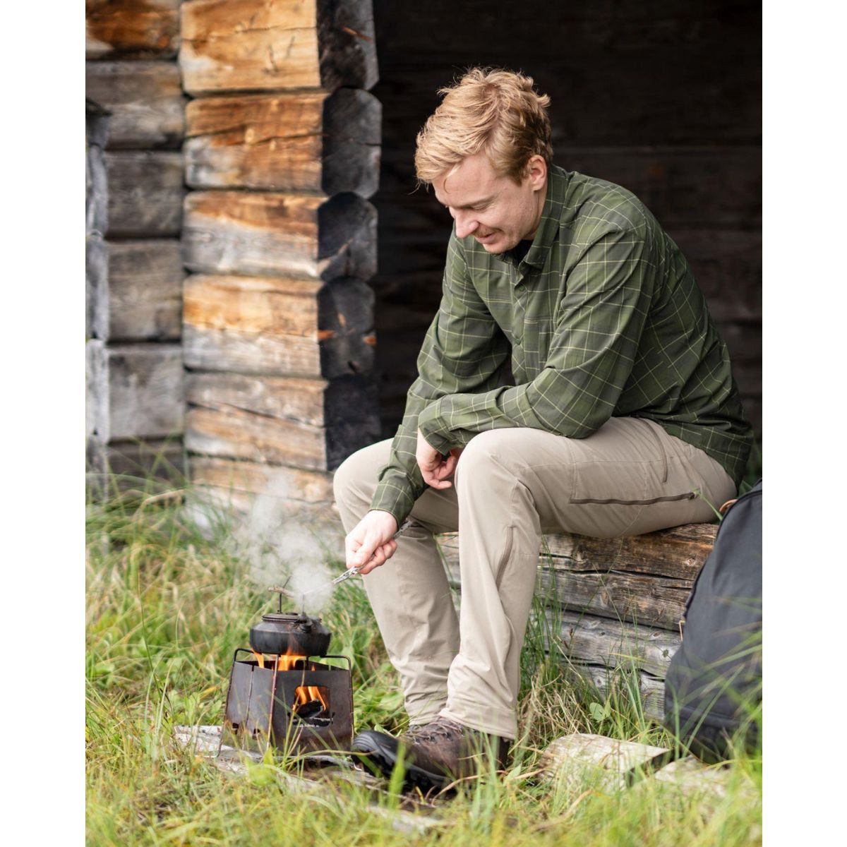 Pinewood Outdoorhose Abisko Light Stretch Trouser Leichte, dehnbare Herrenhose für Outdoor-Aktivitäten mit