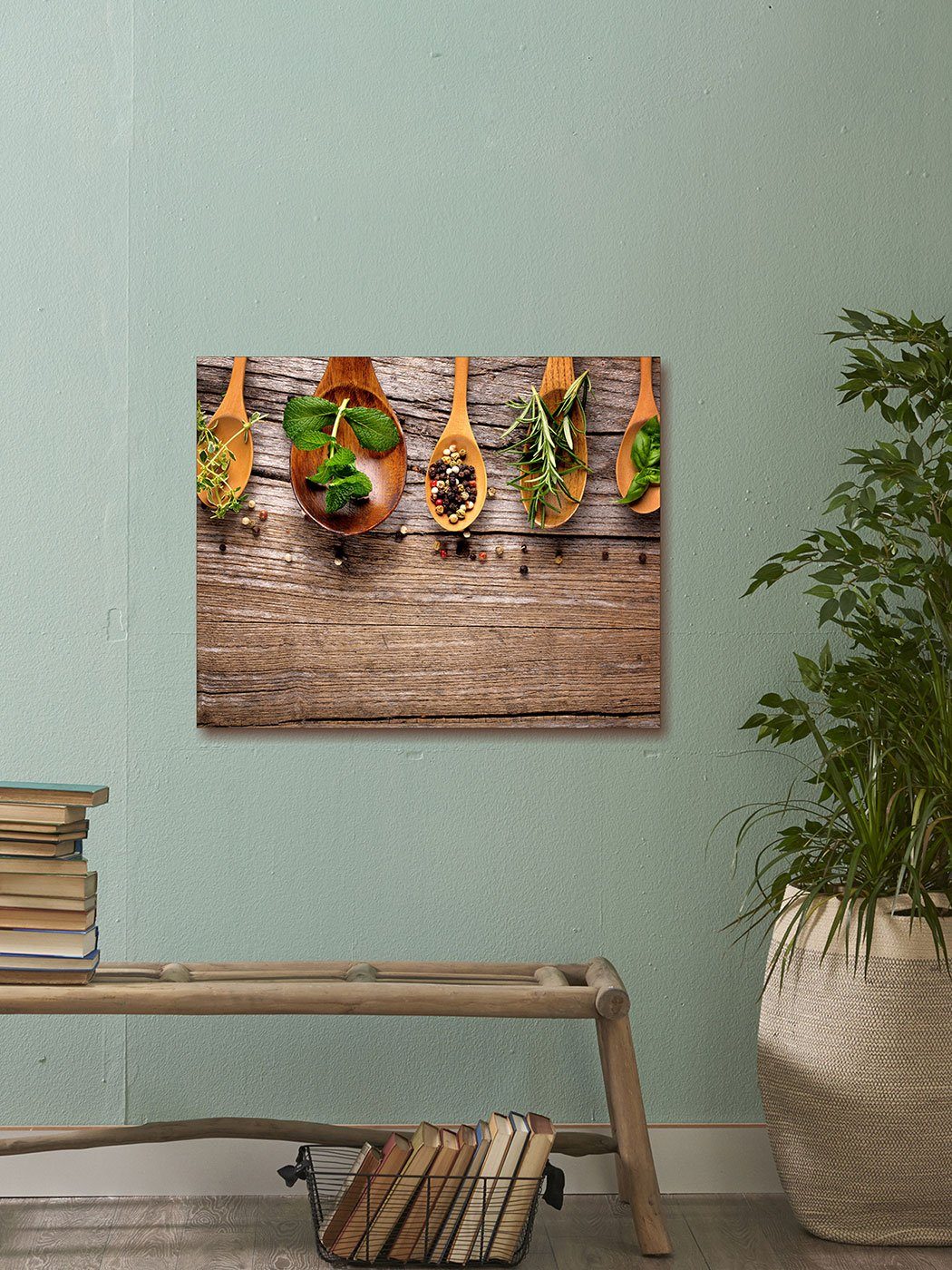 Levandeo® Glasbild, Glasbild 40x50cm Wandbild aus günstig online kaufen