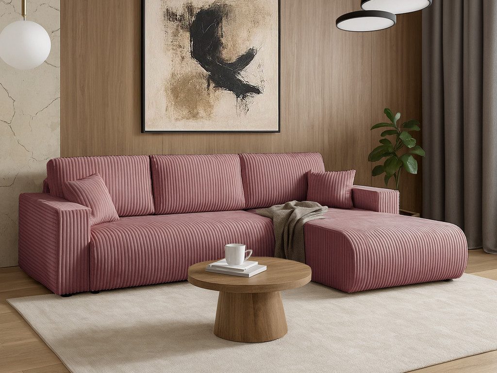 Beautysofa Ecksofa Porto mit universelle Ottomane, günstig online kaufen