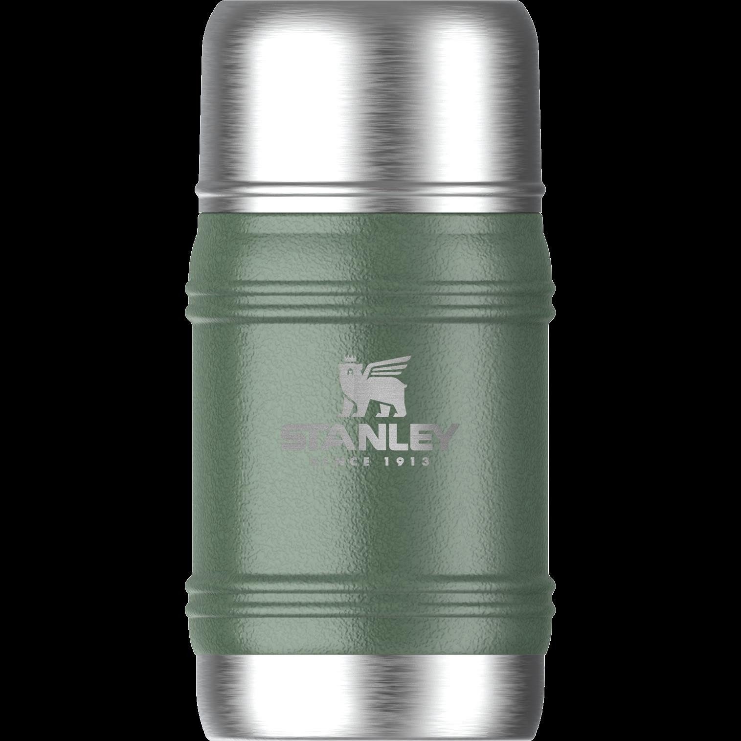 STANLEY Isolierflasche Stanley The Artisan Thermal Food Jar, 0.5L Hammertone Green Korkdeckel