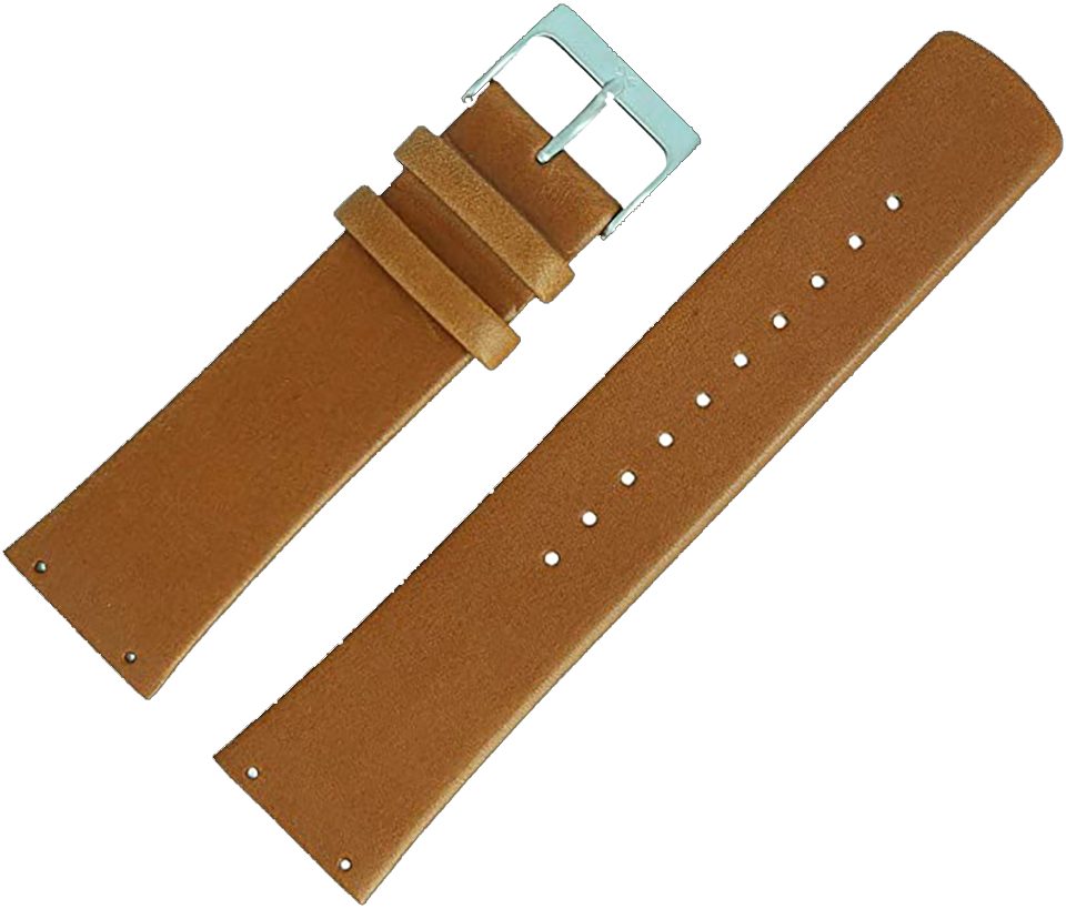 Skagen Uhrenarmband 22mm Leder Braun SKW6082, ideal auch als Geschenk