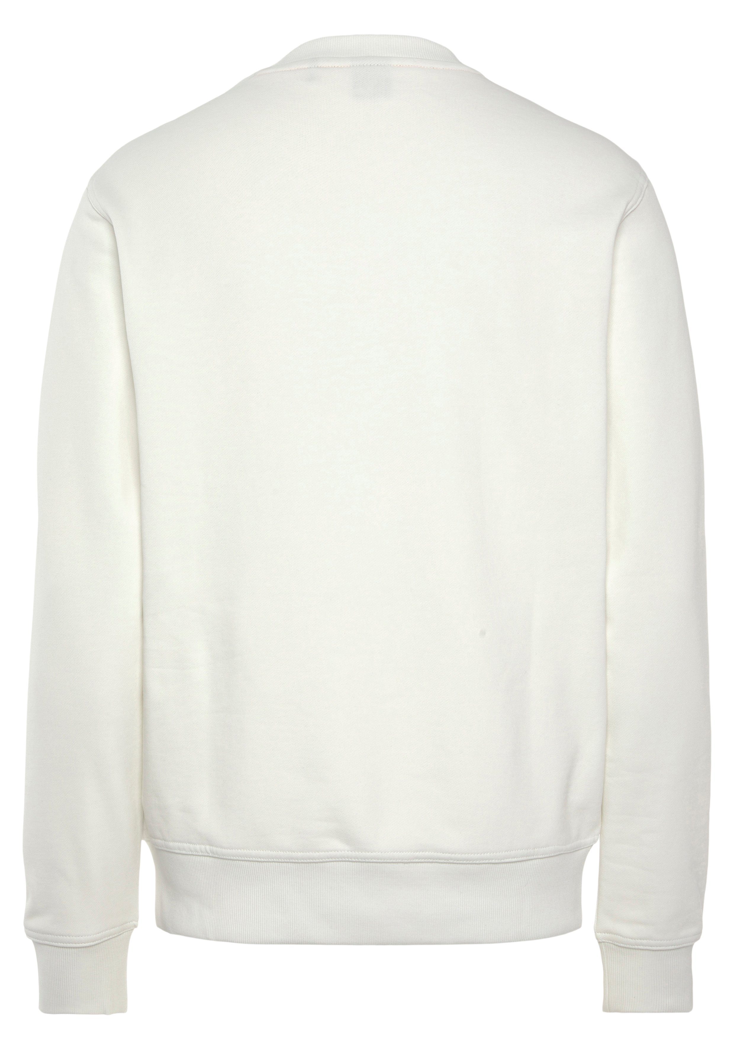 BOSS ORANGE Sweatshirt Rundhalsausschnitt WeBasicCrew natural mit