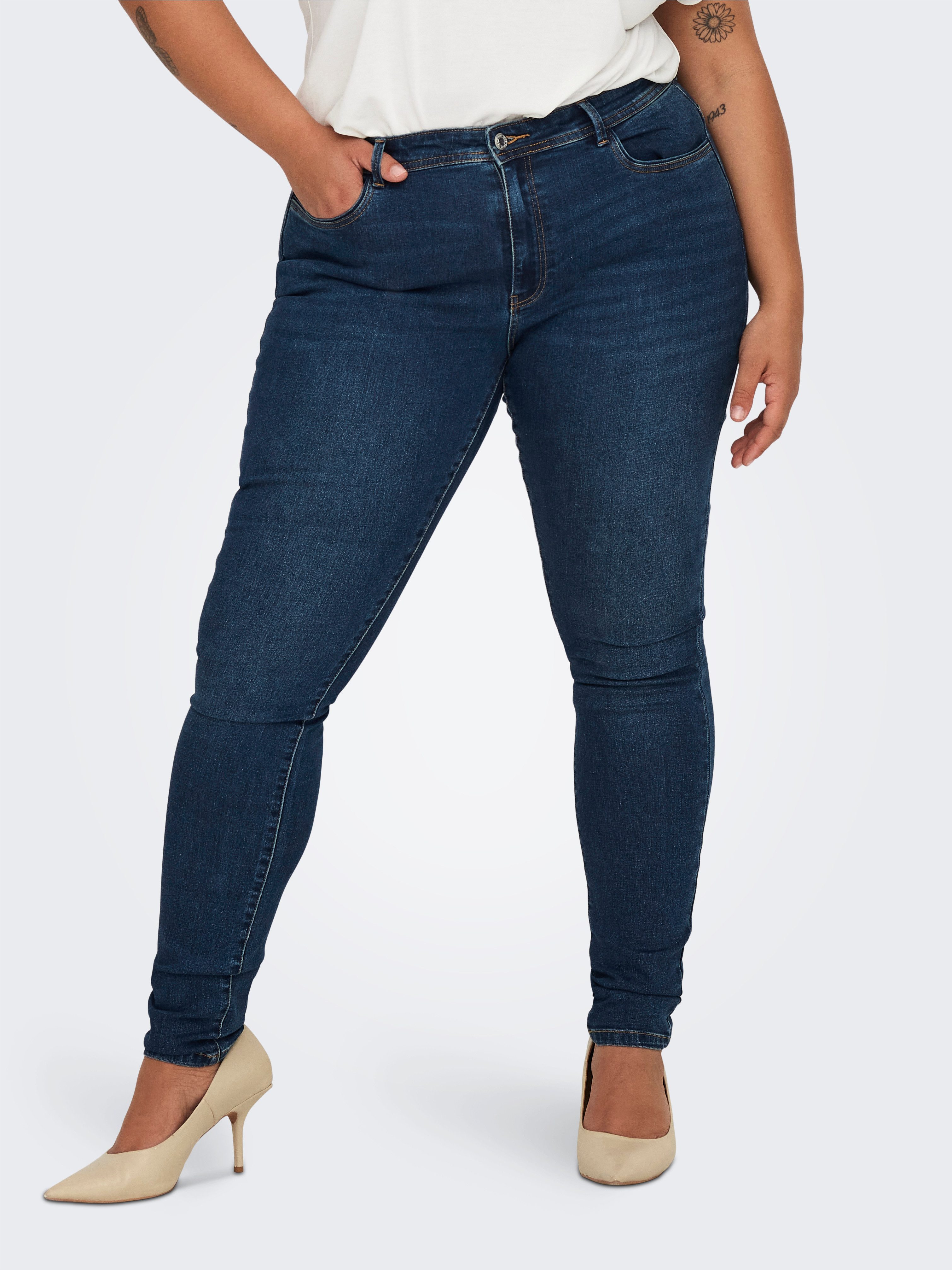 ONLY CARMAKOMA Skinny-fit-Jeans CARSALLY MID SKINNY DNM BJ581