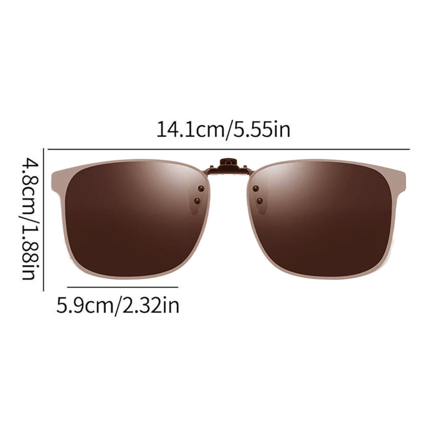REDOM Sonnenbrille Polarisierte Clip-On Sonnenbrillen Schutz Aufsatzbrille günstig online kaufen
