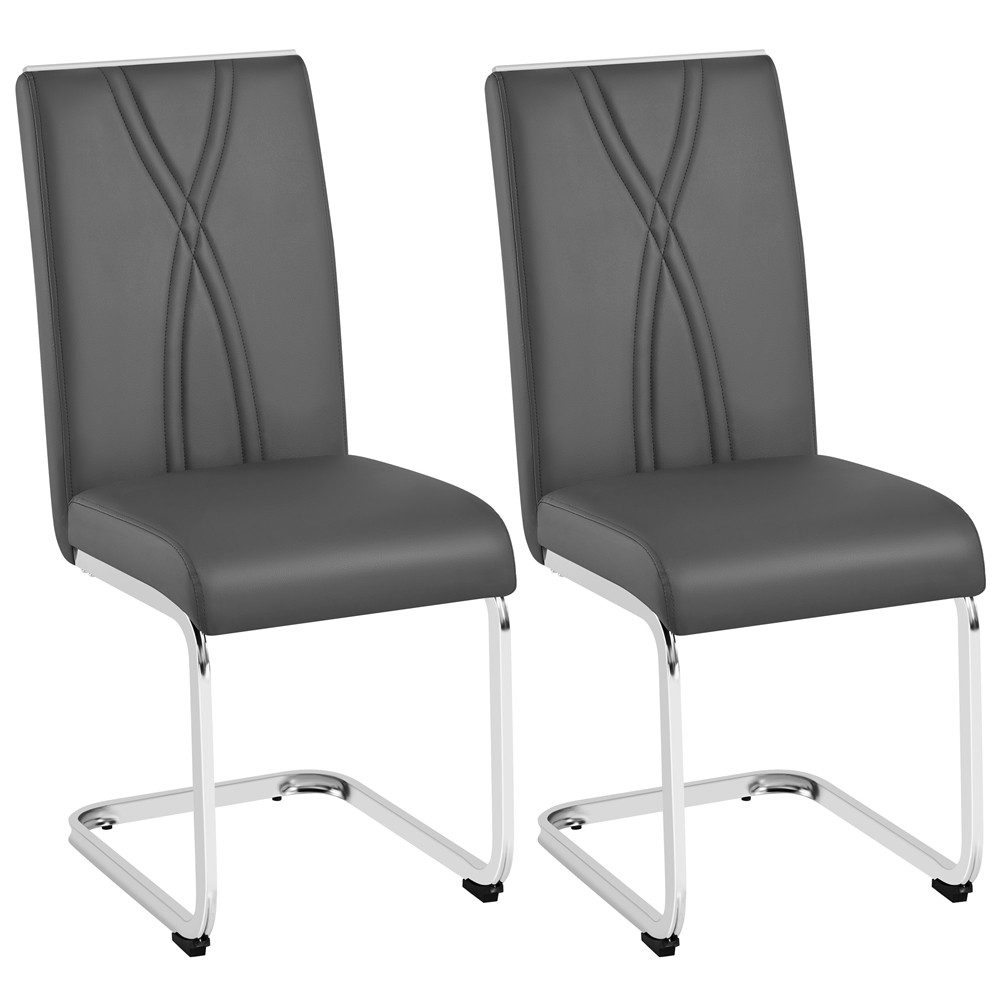 Yaheetech Esszimmerstuhl (2 St), 2/4/6er Küchenstühle-Set mit Metallunterge günstig online kaufen