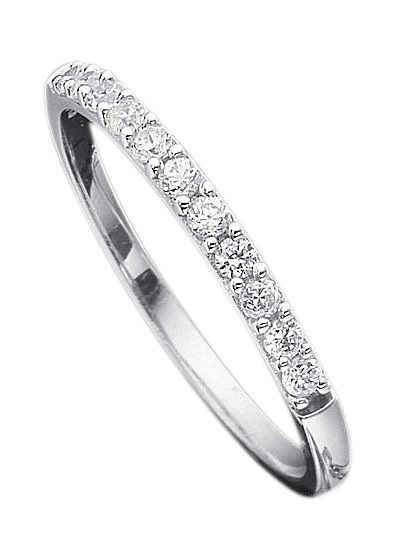 Firetti Verlobungsring »Vorsteckring, Weißgold, 2 mm breit«, mit Diamanten