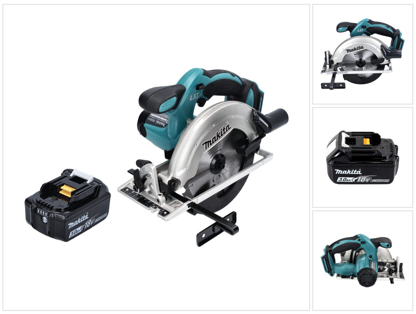 Makita Akku-Handkreissäge DSS 611 F1 18 V 165 mm + 1x Akku 3,0 Ah - ohne Ladegerät