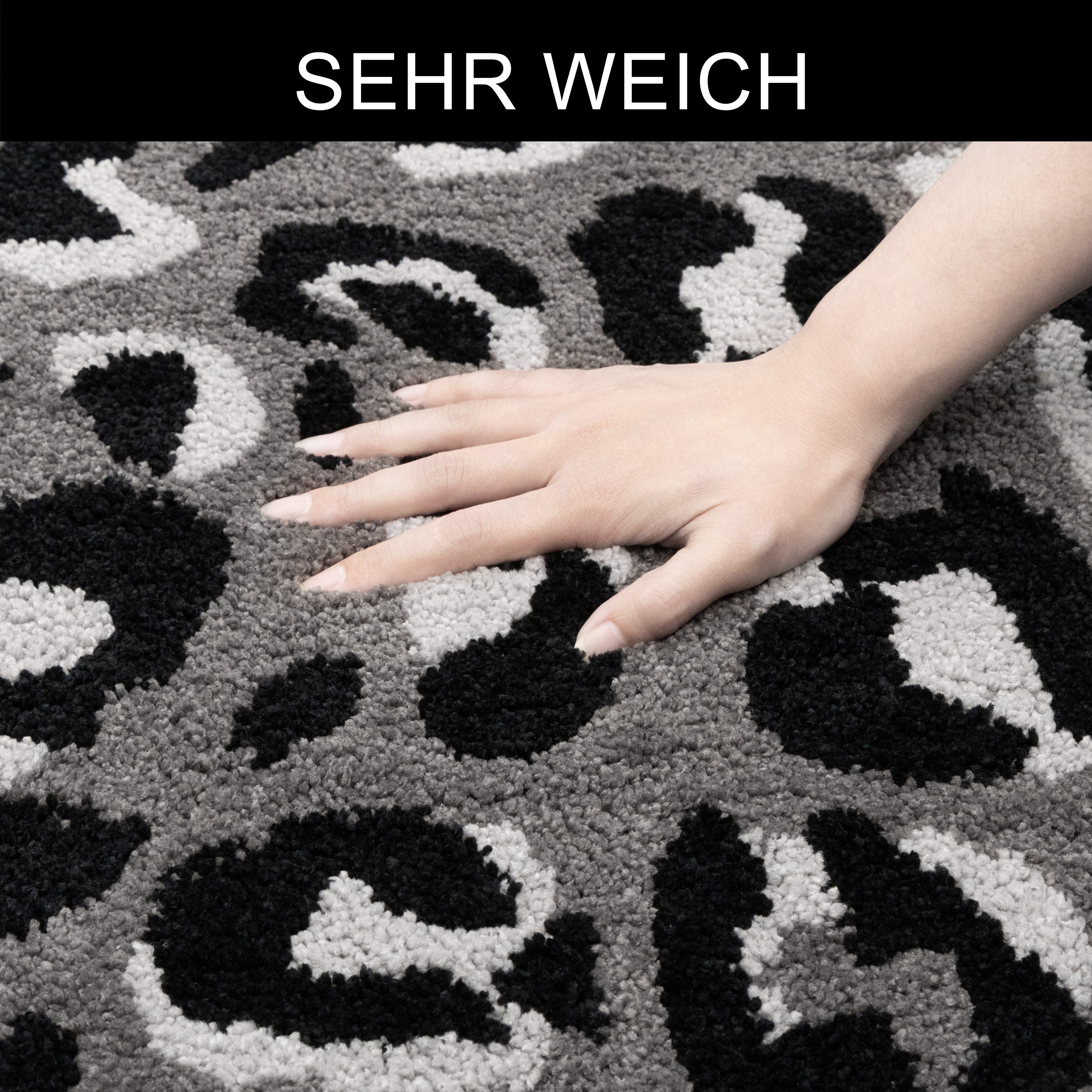 OTTO home Badematte Regona Leo, Badvorleger, Badezimmer Teppich, Duschvorleger, Höhe 10 mm, rutschhemmend beschichtet, schnell trocknend, fußbodenheizungsgeeign – Bild 3 von 5