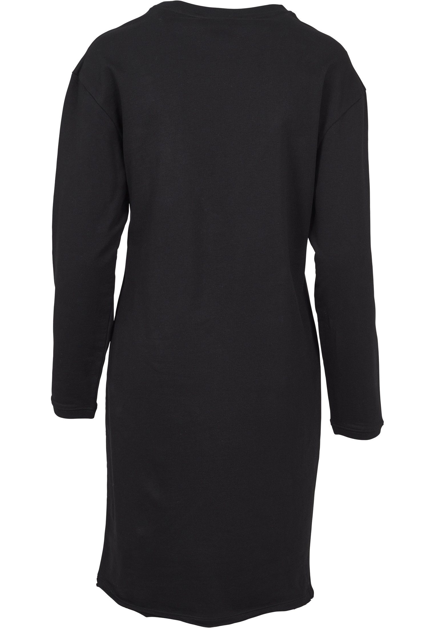 Jerseykleid Damen Ladies (1-tlg) URBAN Terry Volant CLASSICS black Dress