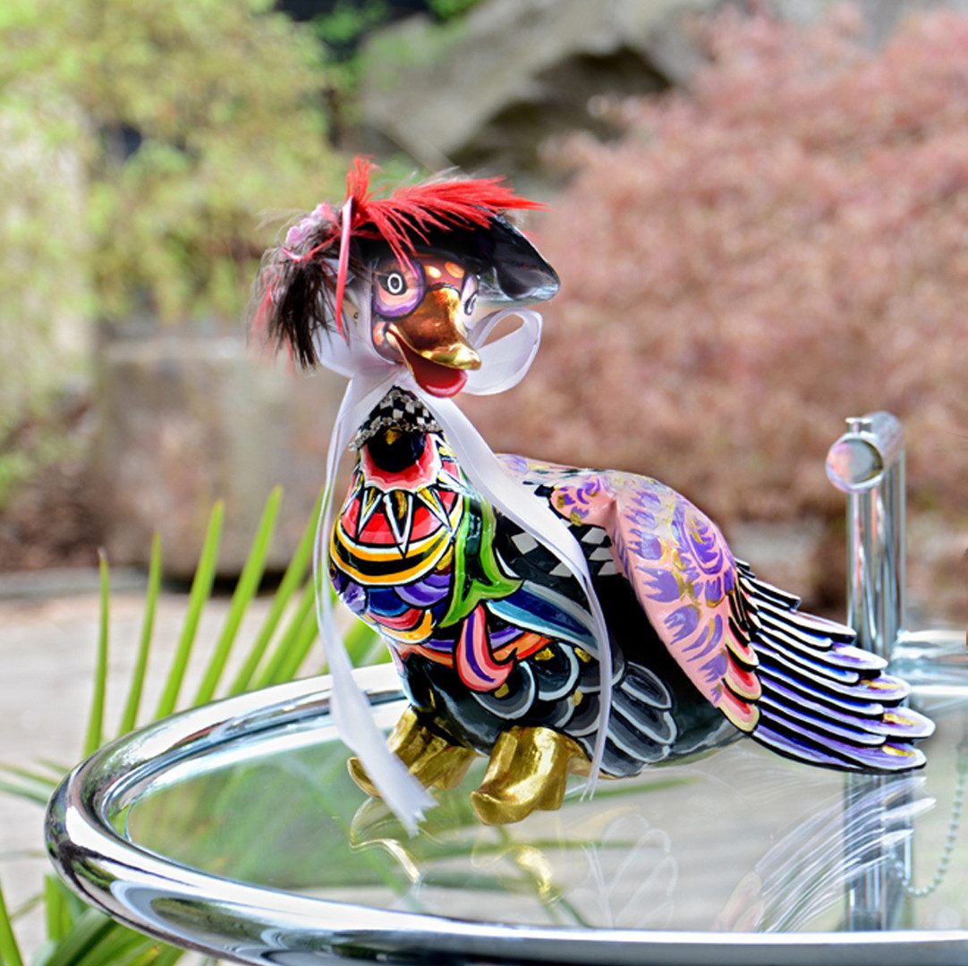 Tom`s Drag Tierfigur Tom`s Drag Ente Goldie, perfekt zu jedem Anlass, Geburtstag, Weihnachten. Sammelfigur