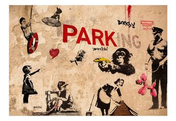 KUNSTLOFT Vliestapete [Banksy] Range of Variety 1x0.7 m, halb-matt, lichtbeständige Design Tapete