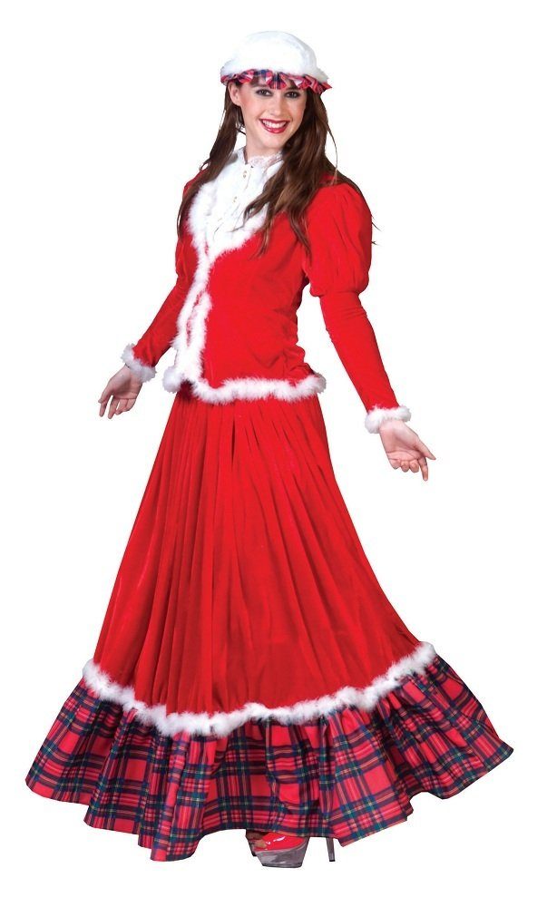 Funny Fashion Kostüm Historische Weihnachtsfrau Kostüm
