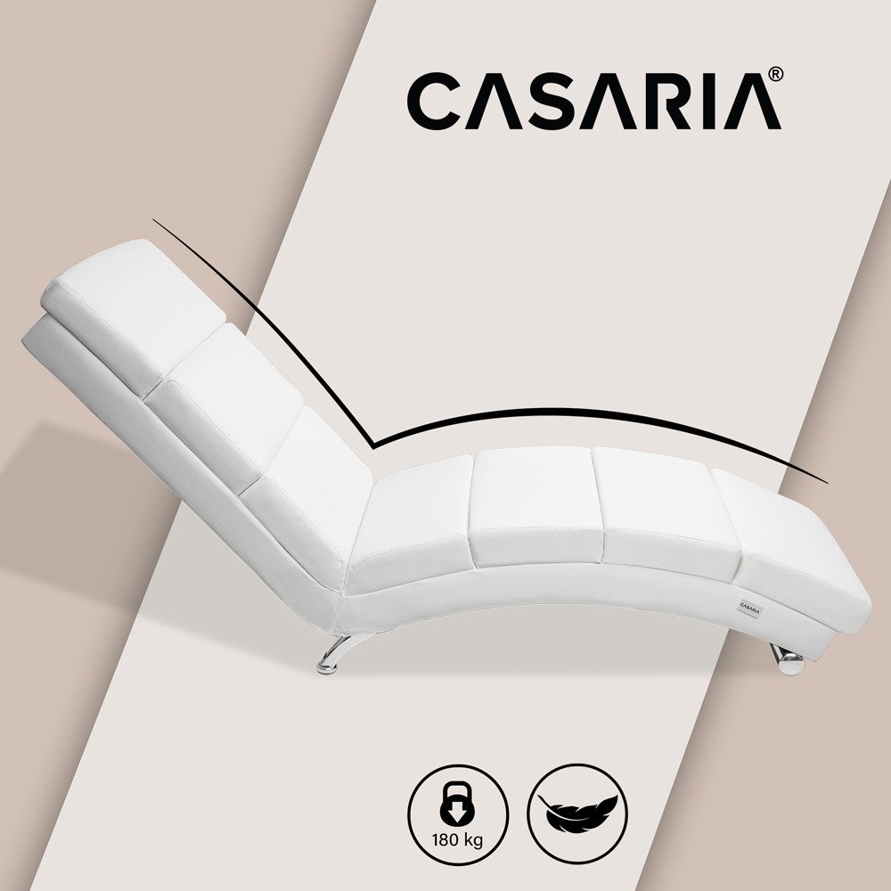Casaria Relaxliege London, 1 Teile, XXL 186x89x55cm Ergonomisch Kunstleder Gepolstert 180kg Belastbarkeit – Bild 4 von 5