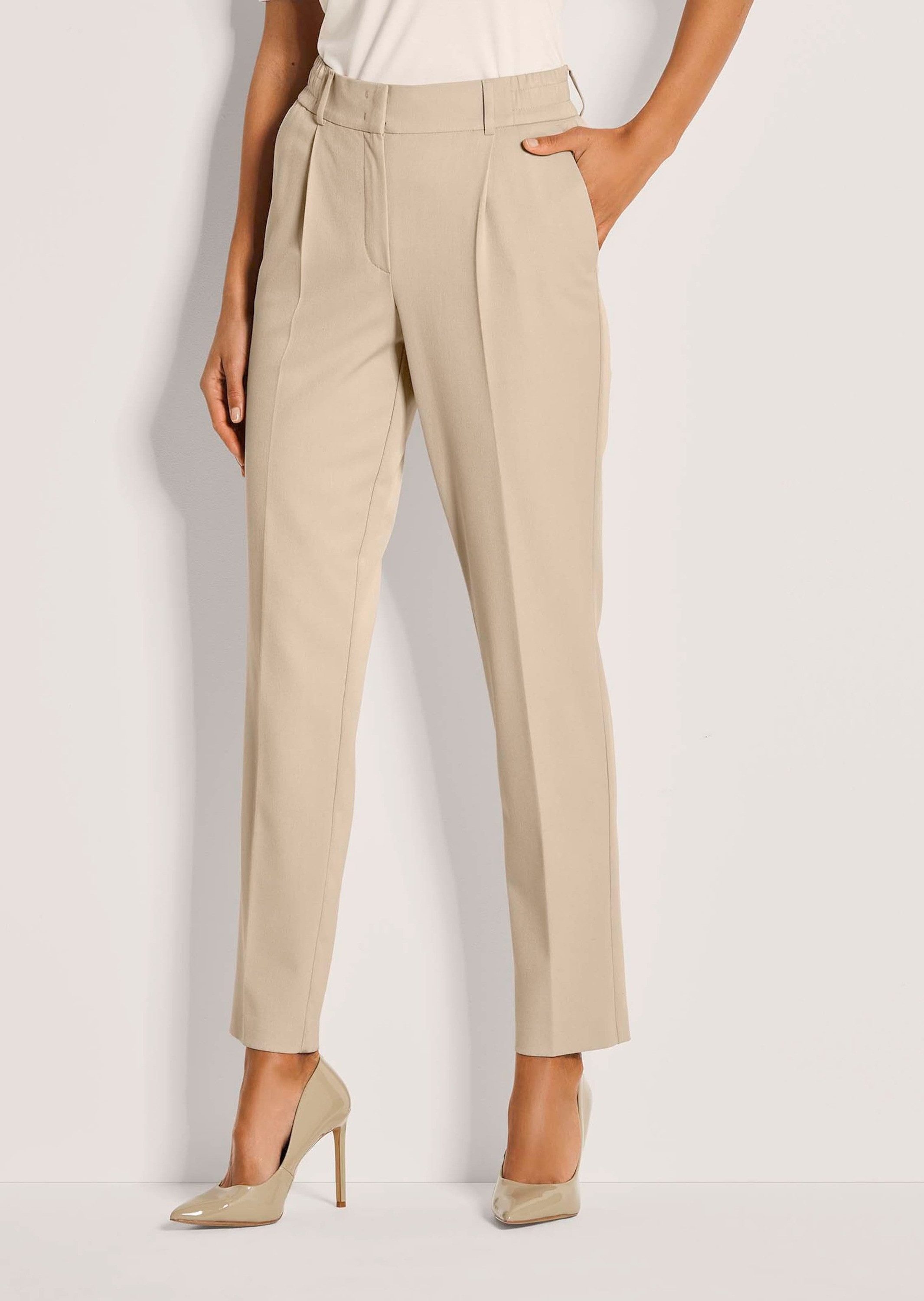 MADELEINE Bundfaltenhose Konische Businesshose mit Stretch-Komfort Schmal z günstig online kaufen