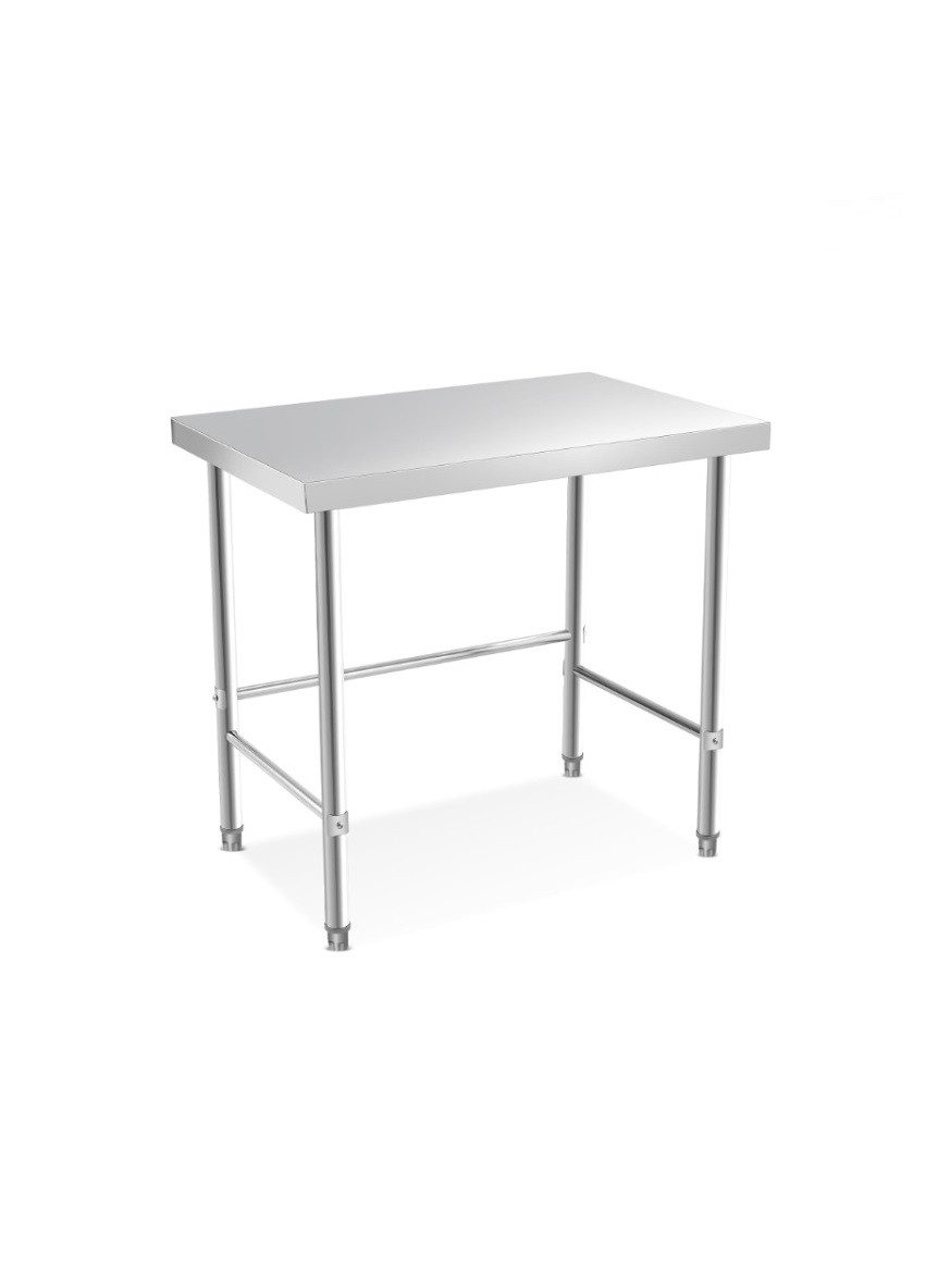 GarveeMore Arbeitstisch (180 KG Hochleistungs-Utility, Offener Basis und Feststellbaren Rädern), NSF Kommerzieller Vorbereitungstisch