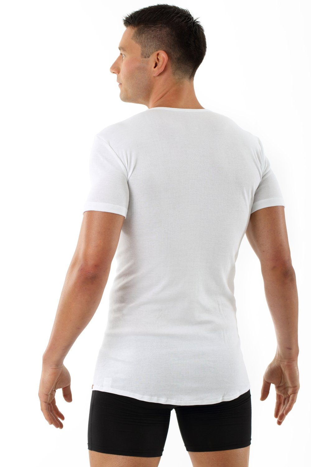 Albert Kreuz Unterhemd Bio V-Neck atmungsaktiv Kurzarm (kein Set, kein Set)