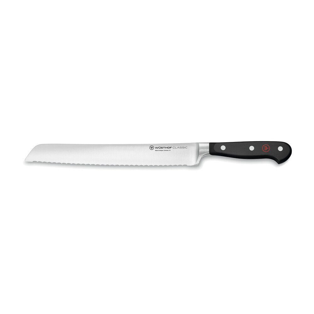WÜSTHOF Brotmesser Brotmesser 23 cm Classic schwarz, Brotmesser, 36,00cm, schwarz