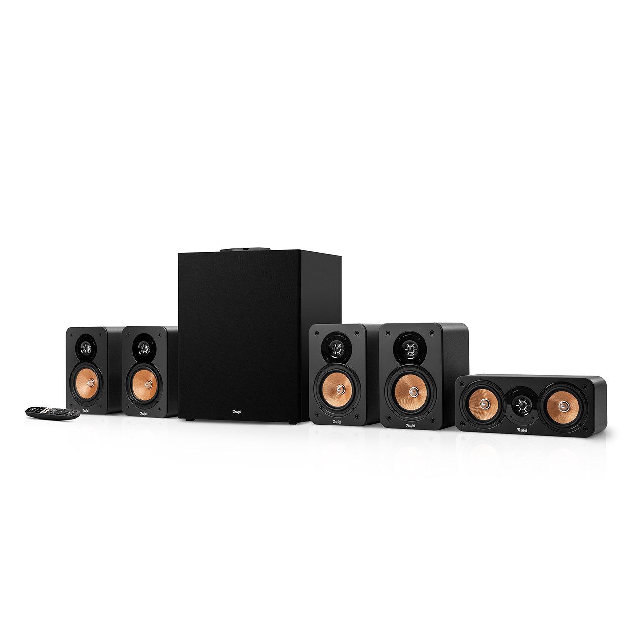Teufel ULTIMA 20 CONCEPT Surround Power Edition "5.1-Set" Lautsprechersystem (325 W, USB-C-Soundkartenfunktion, Integrierter AV-Receiver mit Bluetooth)