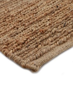 Teppich Nala Juteteppich, carpetfine, rund, Höhe: 9 mm, wendbar, aus 100% Jute, in vielen Größen und Formen, quadratisch, rund