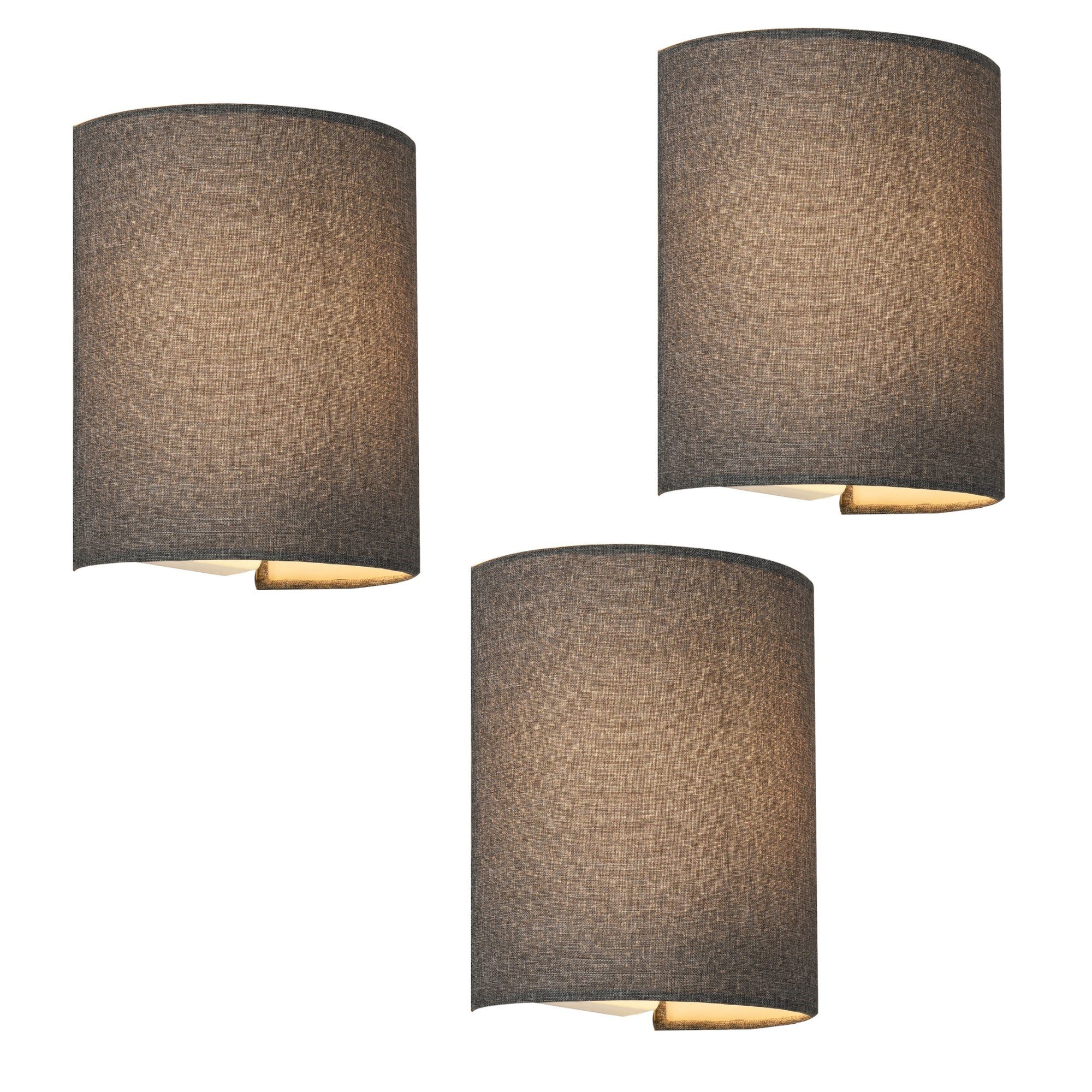 lux.pro Wandleuchte, »Brüssel« 3er Set 1xE27 günstig online kaufen