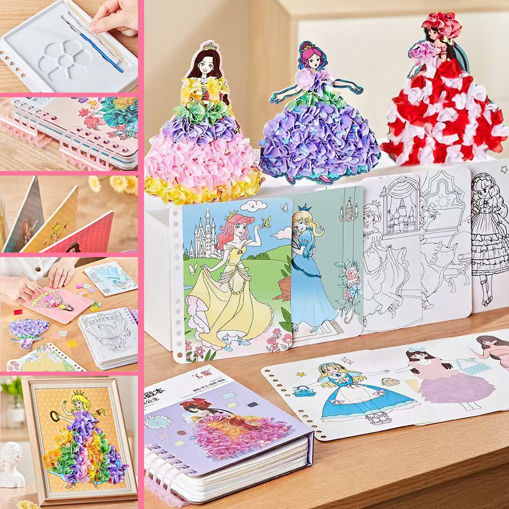 DINO SONO Schmink-Set DIY Princess Schminktasche- und Bastelset für Mädchen, 57-tlg., Kosmetiktasche