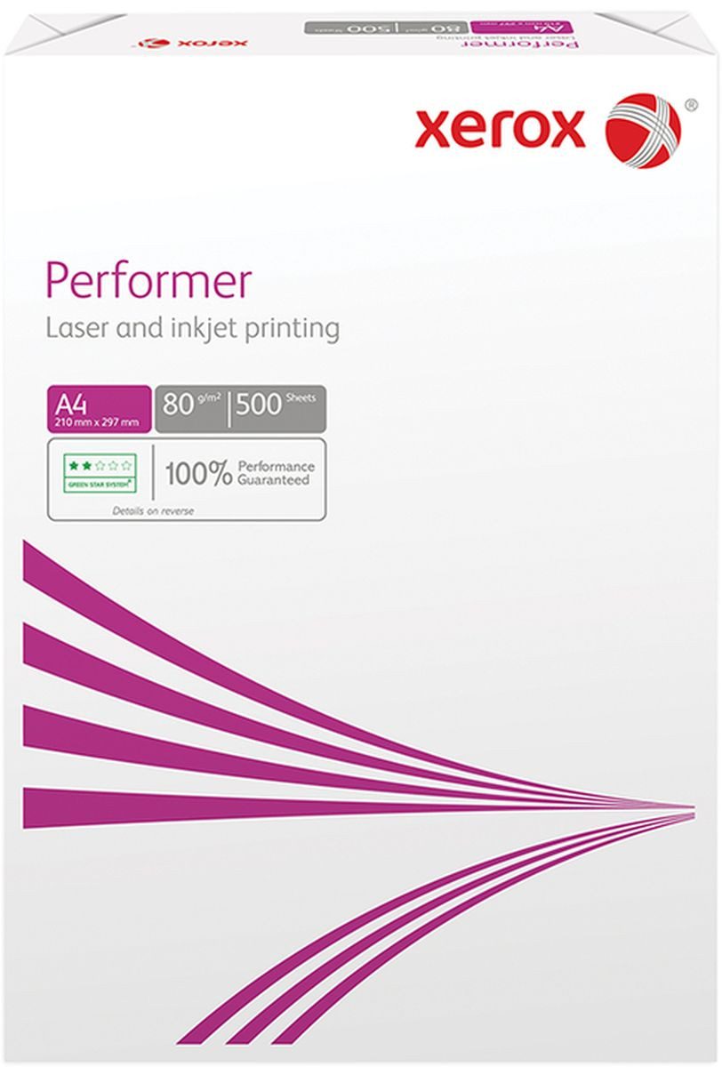 Xerox Kopierpapier Kopierpapier Xerox Performer A4 80g/qm weiß VE=500 Blatt (5 Stück)