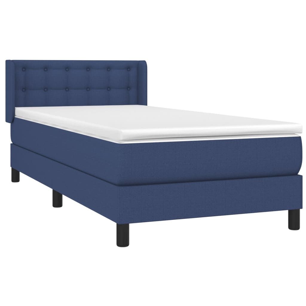 vidaXL Bett Boxspringbett mit Matratze Blau günstig online kaufen