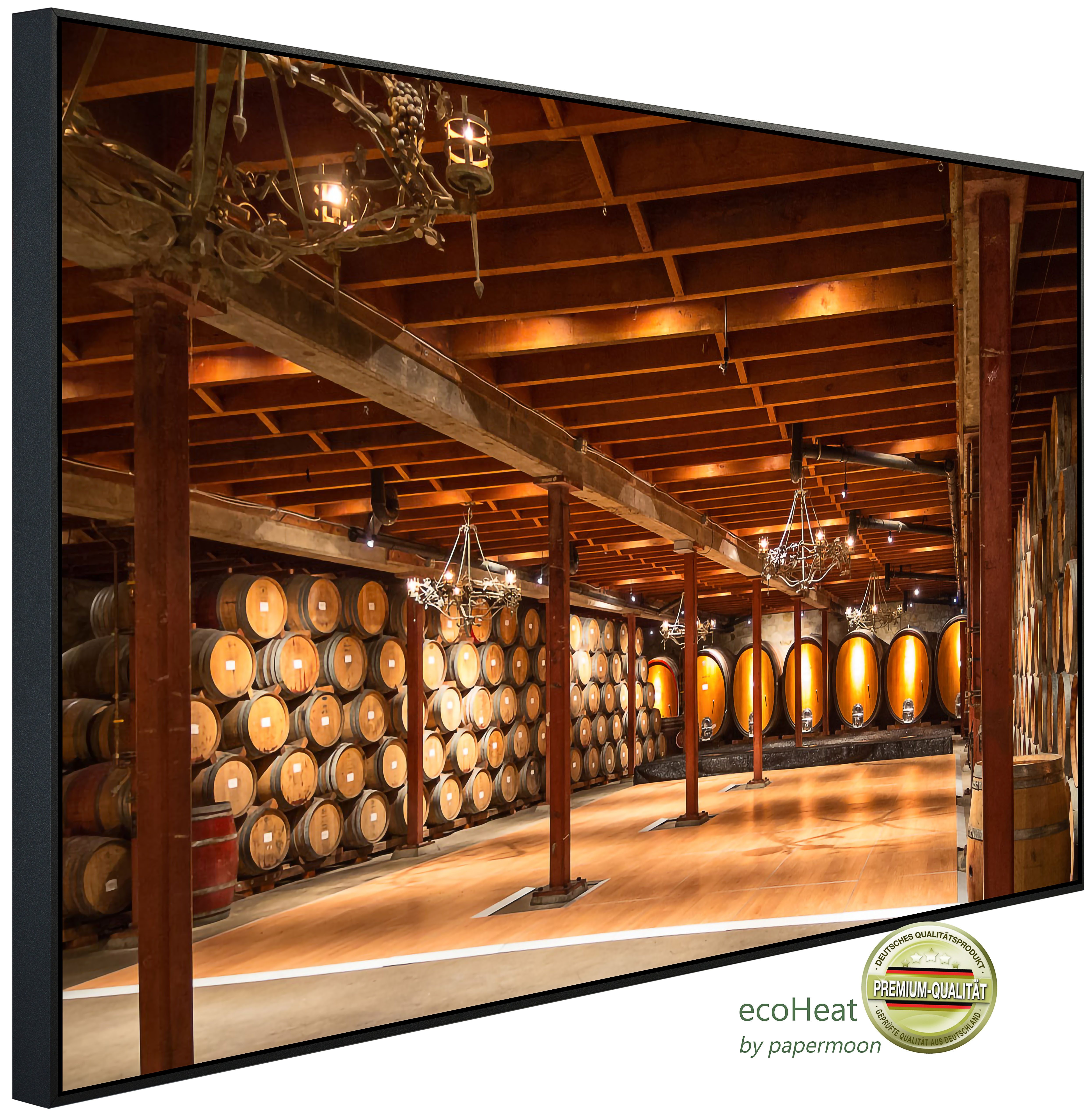 Papermoon Infrarotheizung INFRAROT-BILD-HEIZUNG, Napa Valley Wein, TÜV-Rheinland/GS zertifiziert, angenehme Strahlungswärme