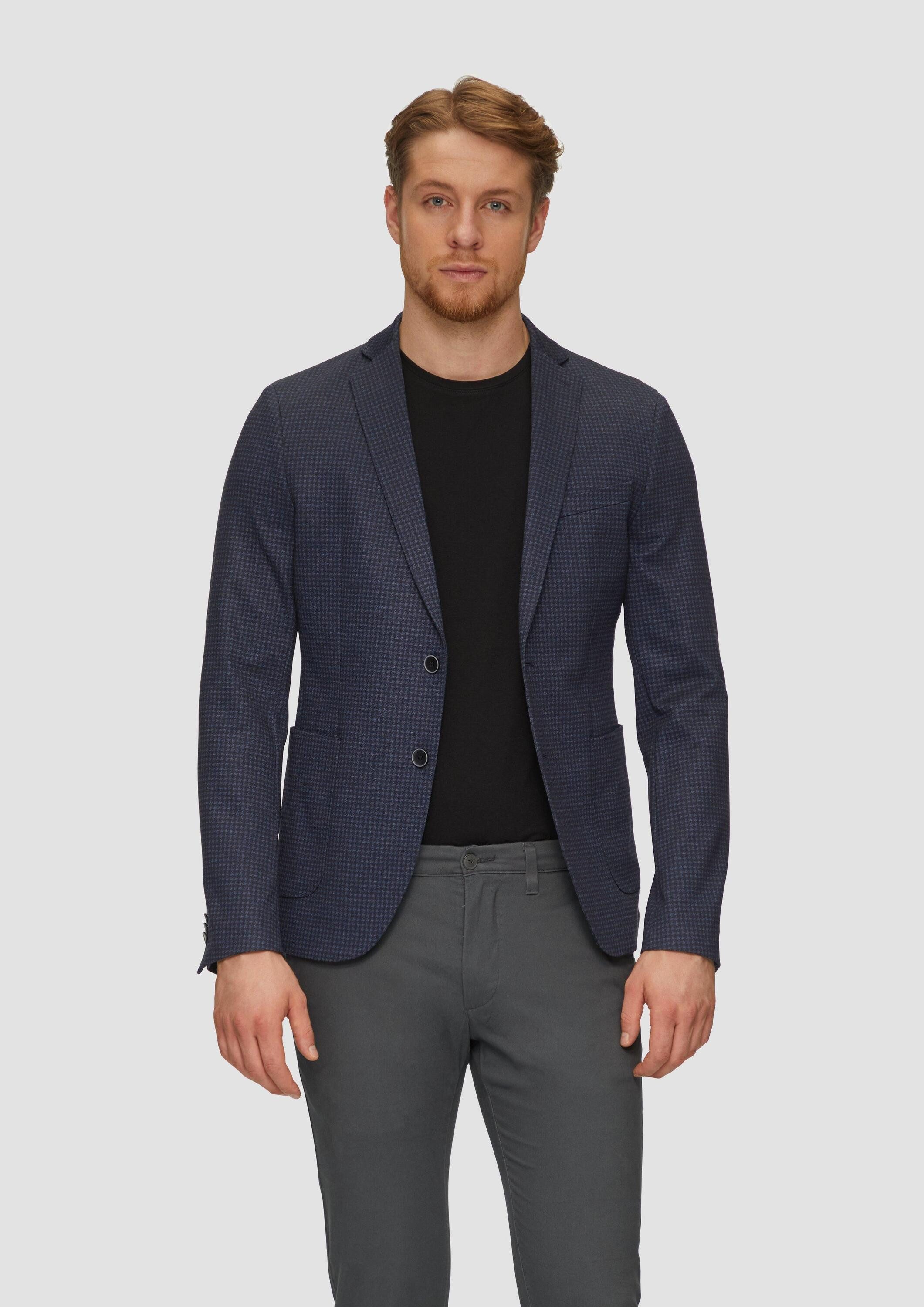 s.Oliver Sakko Indoor-Sakko S.OJOGG s.O JOGG: Sakko mit Hahnentrittmuster