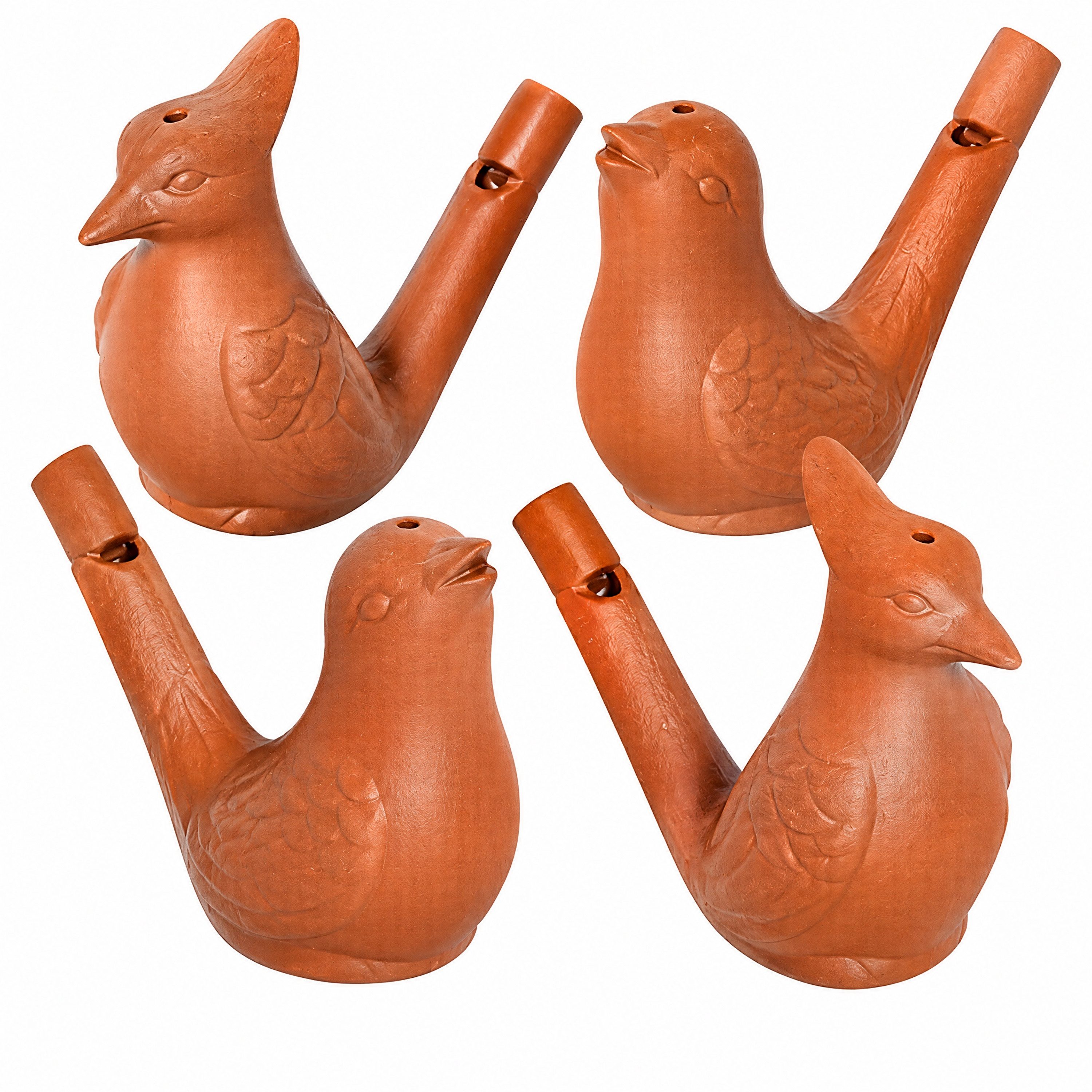 Betzold Trillerpfeife Vogelwasserpfeifen, 4er-Set