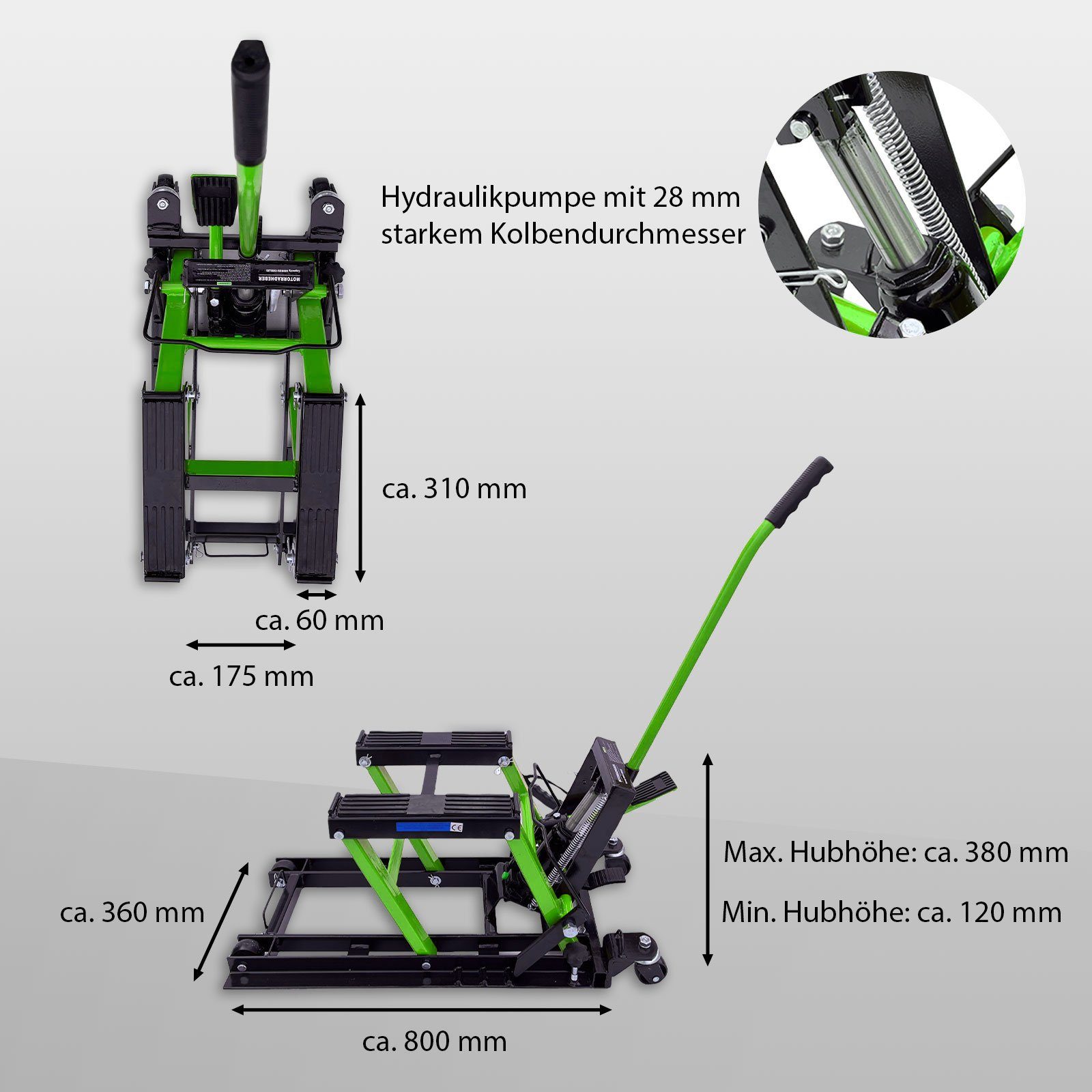 TRUTZHOLM Hydraulic Motorcycle Lift 680kg Motorcycle Lifting Platform Motorcycle Jack Motorcycle Lifting Platform