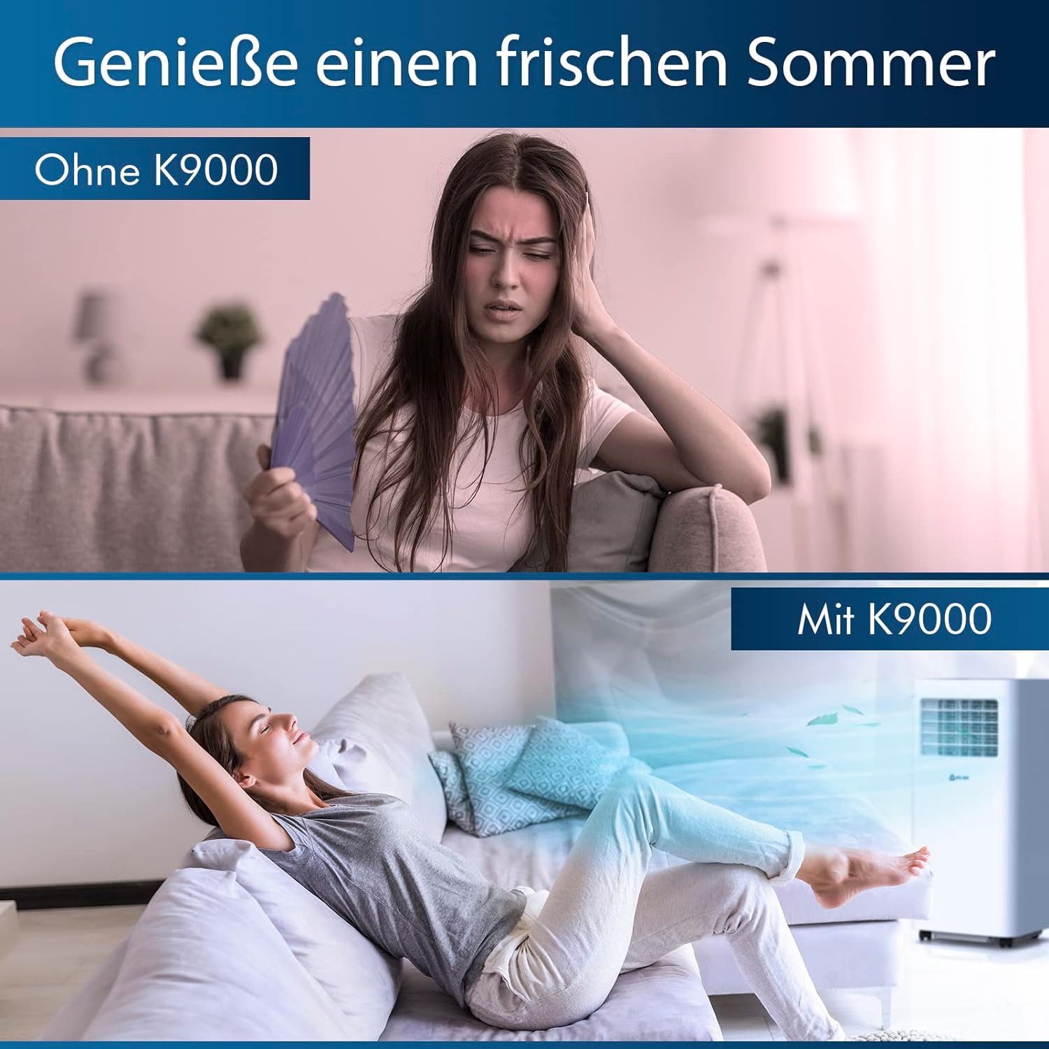 KLIM 3-in-1-Klimagerät K9000, 9000 BTU tragbare günstig online kaufen