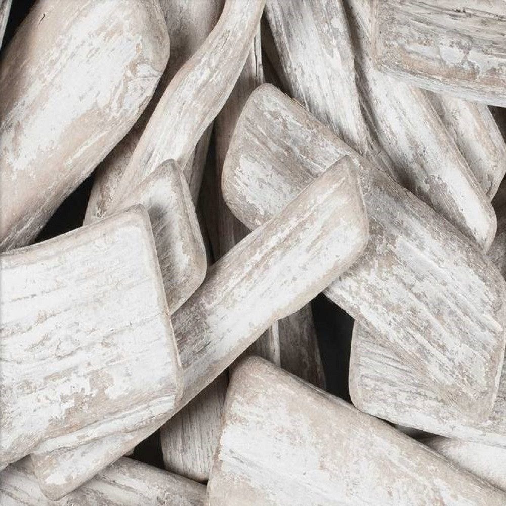 Eurosand Streudeko DEKOHOLZ ca 80-120mm. 1 LITER. Kleine Holz Stücke WEISS (shabby chic)