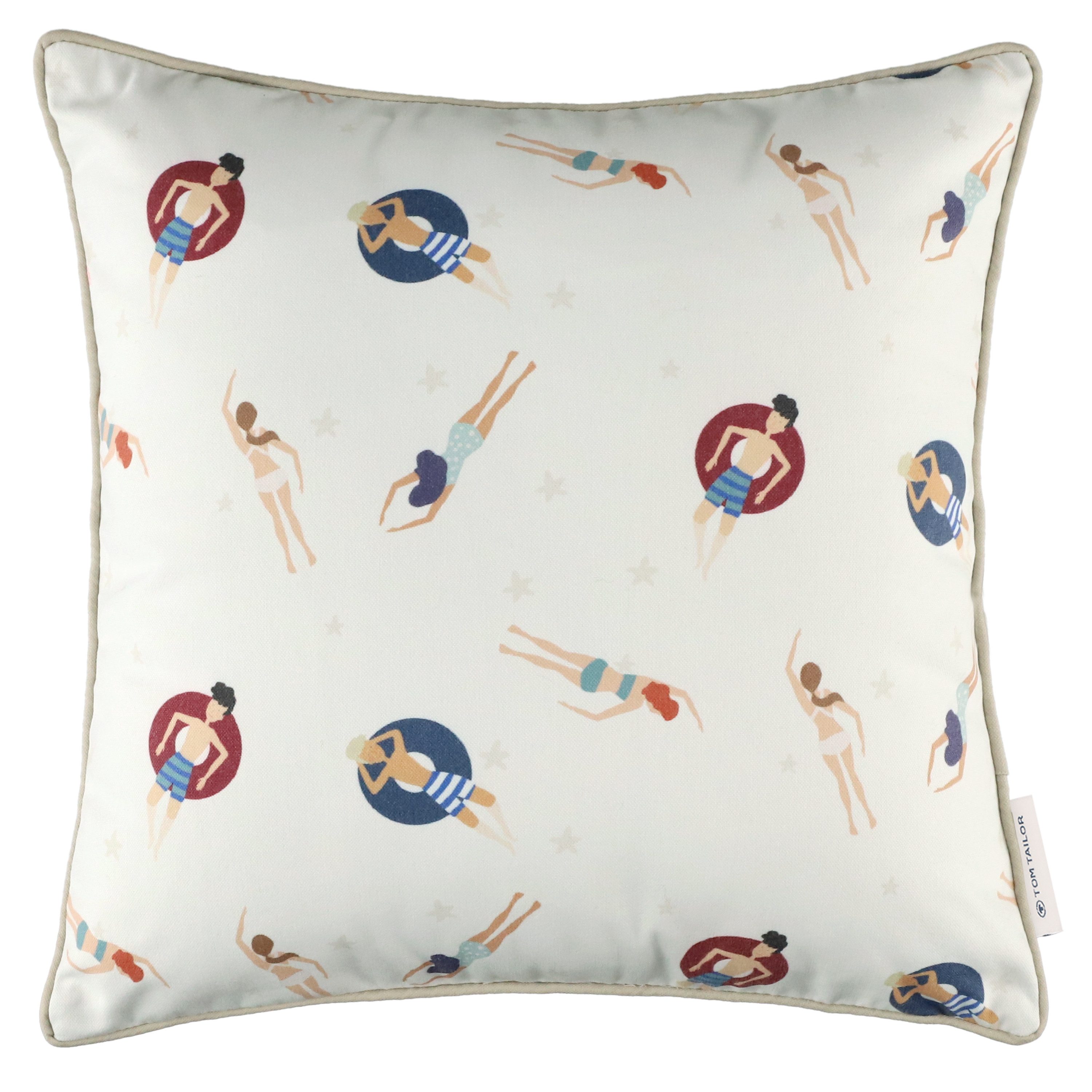TOM TAILOR HOME Kissenbezug Swim, (1 Stück), maritimes Dessin