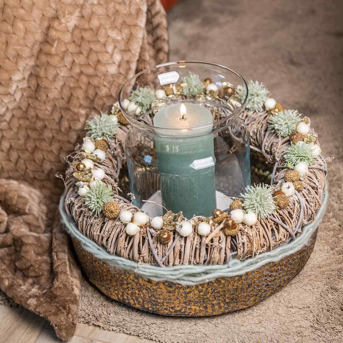 Winterliche Kunstpflanze Weihnachtszweige Schneebeeren Kunstpflanze Schnee günstig online kaufen