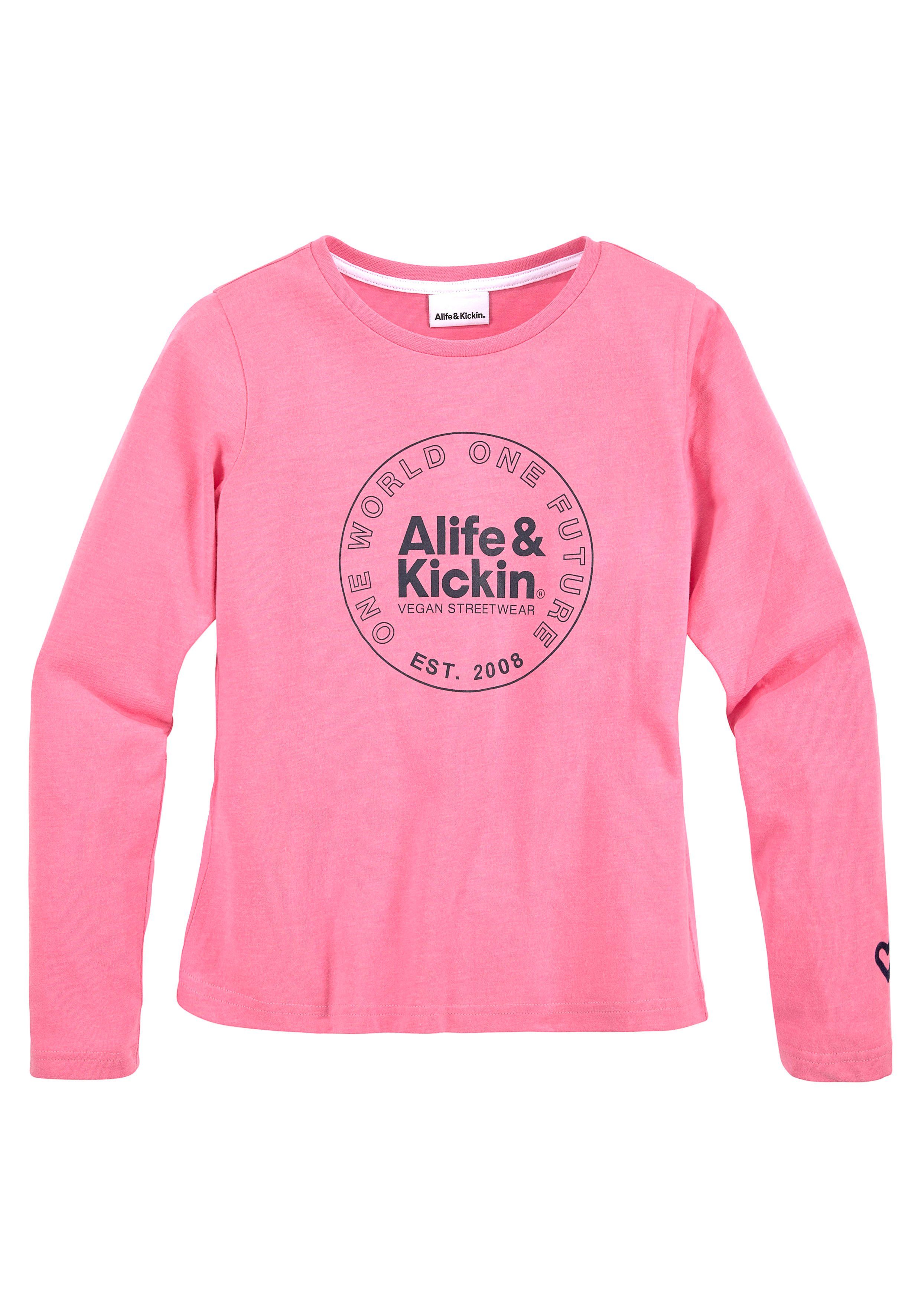 Kickin Kickin Langarmshirt & Alife NEUE Druck MARKE! Kids. & Logo für mit Alife