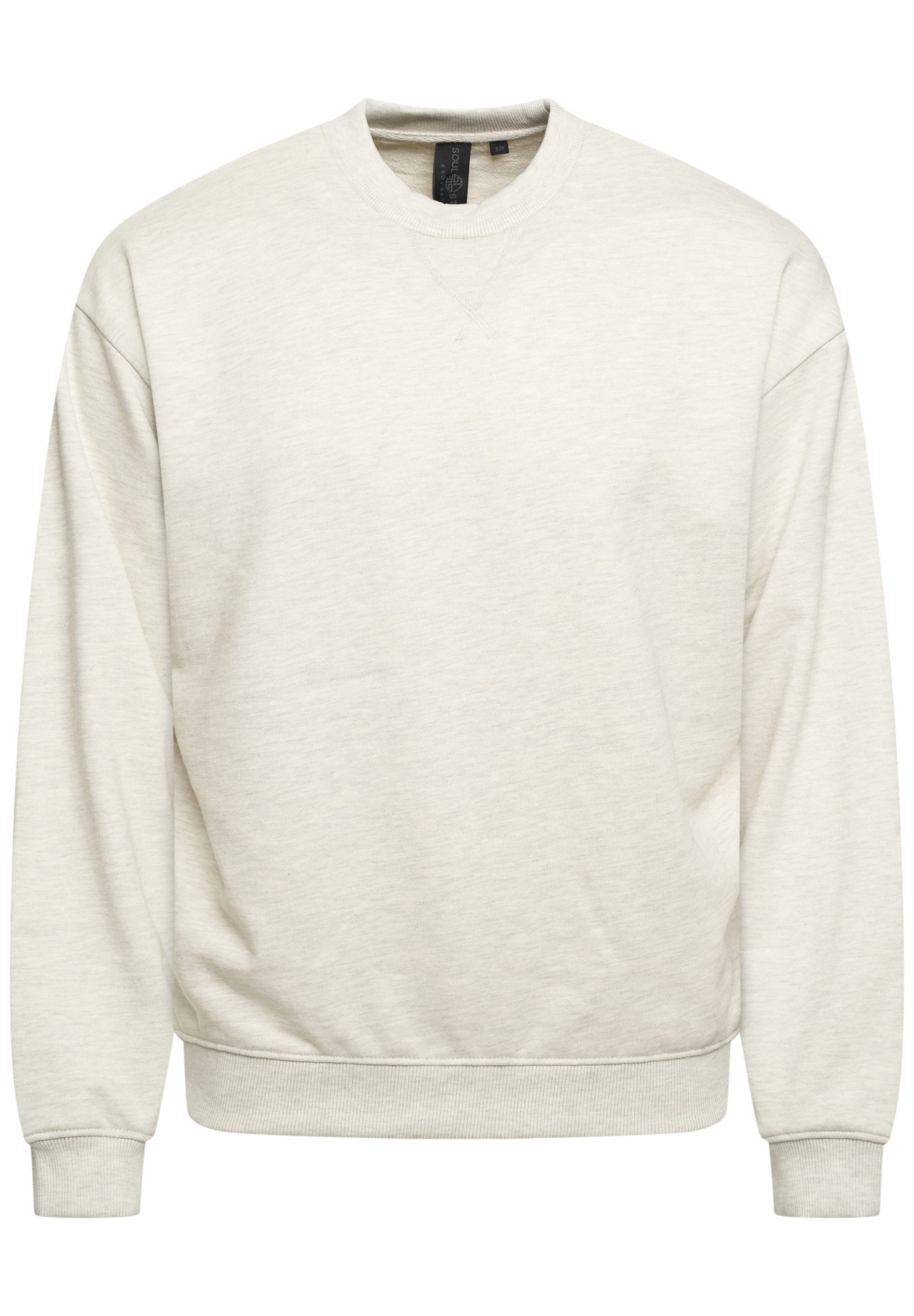 SOULSTAR Sweatshirt S2AGEO Herren Oversize Pullover mit Rundhals-Ausschnitt günstig online kaufen