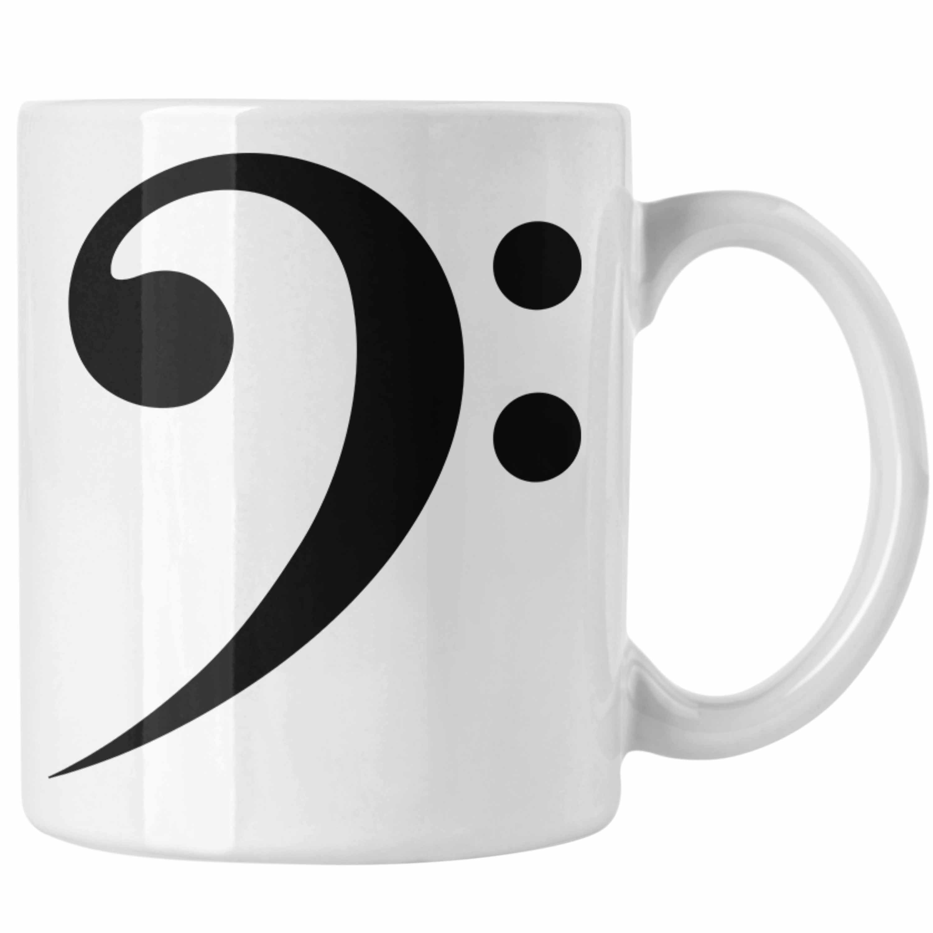 Trendation Tasse Bassist Tasse Geschenk Bass-Spieler Geschenkidee Kaffee-Becher Grafik Weiss