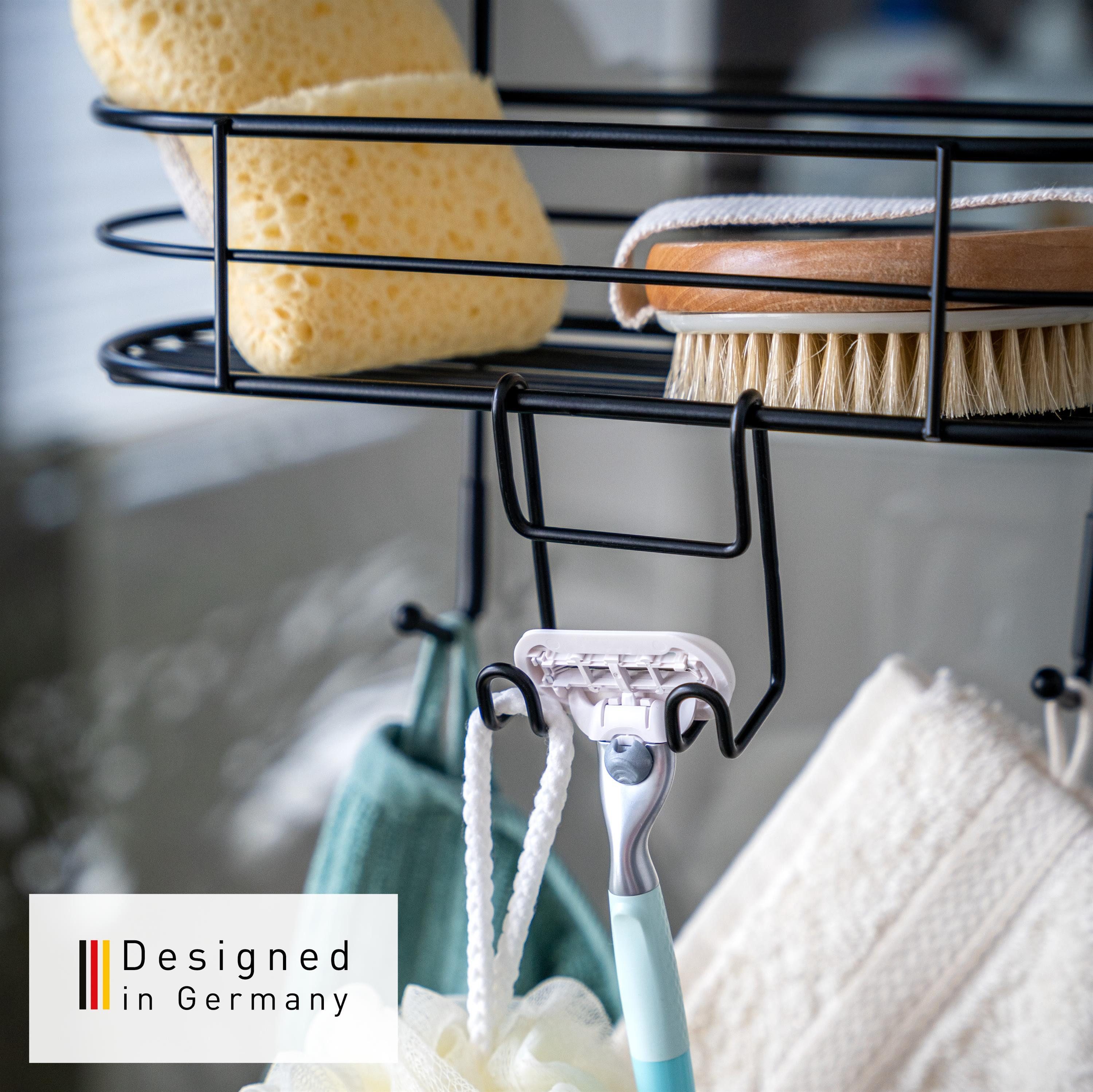 bremermann Duschregal Duschregal, 3 Ebenen, zum Einhängen, mit Haken und vier festen Haken