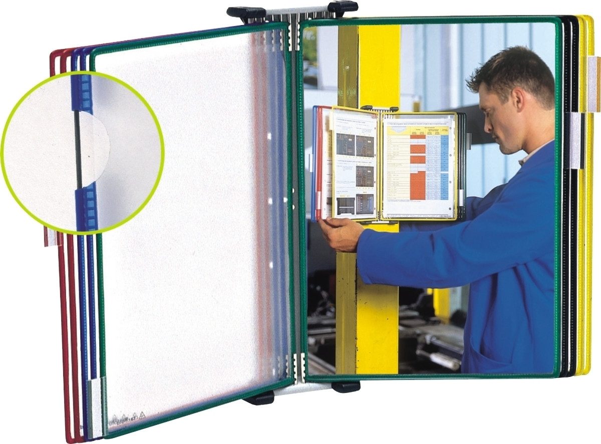 Tarifold Fächermappe Sichttafelhalter Wandelement A4 mit 10 Tafeln