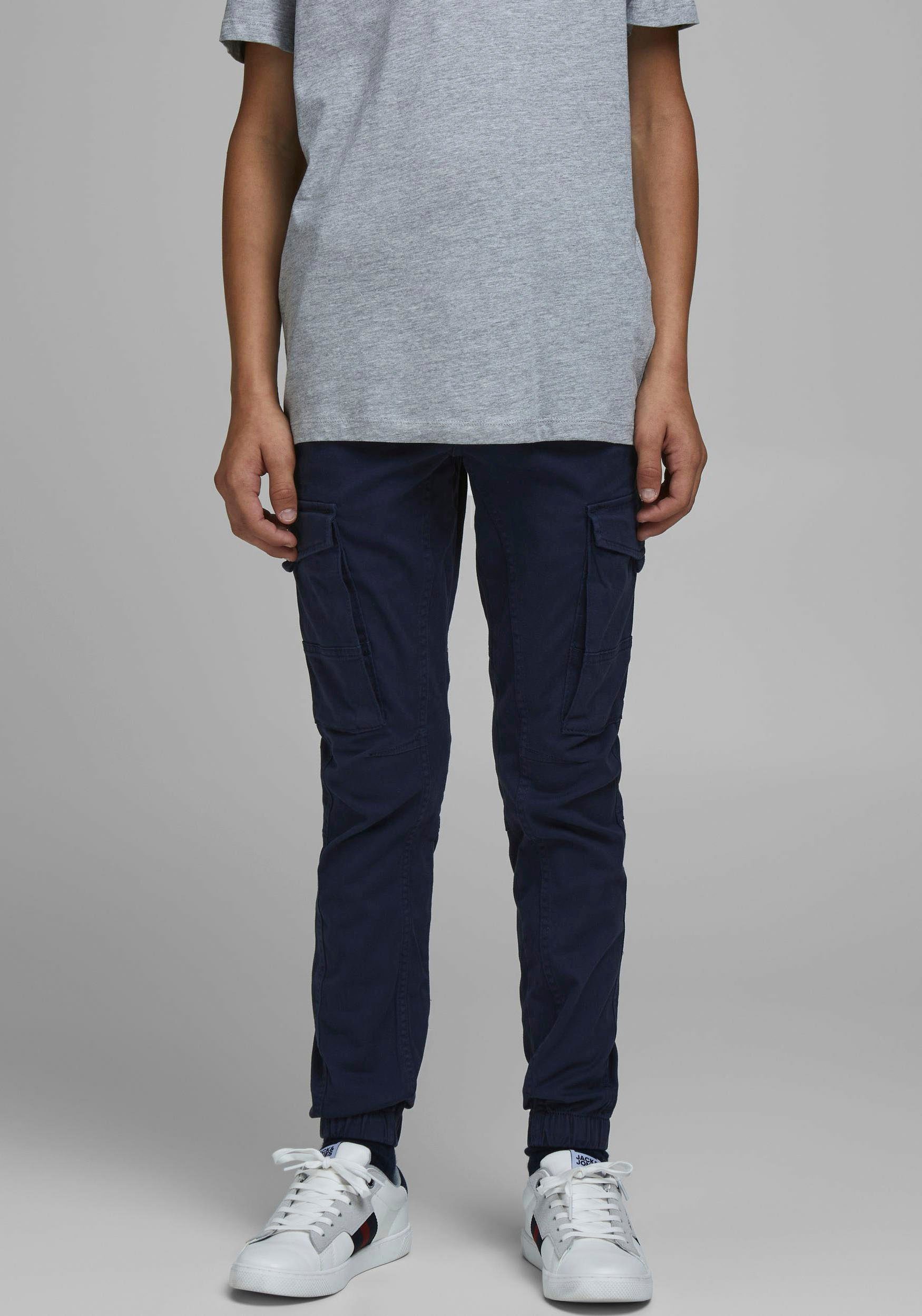 Jack & Jones Junior Cargohose JPSTPAUL JJFLAKE AKM 542 NAVY NOOS JNR