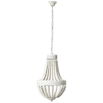 Brilliant Pendelleuchte Liba, Lampe Liba Kronleuchter 3flg weiß 3x D45, E14, 18W, geeignet für Tro