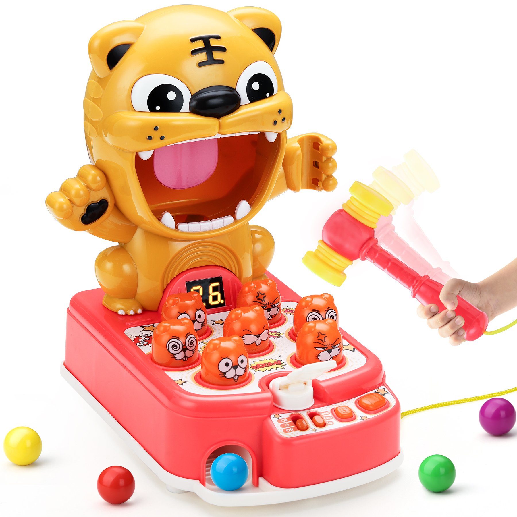 Fivejoy Lernspielzeug »Seagoal Whack Spiel und Flipper-Spiel, Mini Arcade  Spielzeug«, Mit Ton